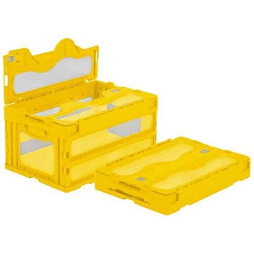 折り畳みコンテナ 6個 サンコー マドコン30B イエロー 折り畳み