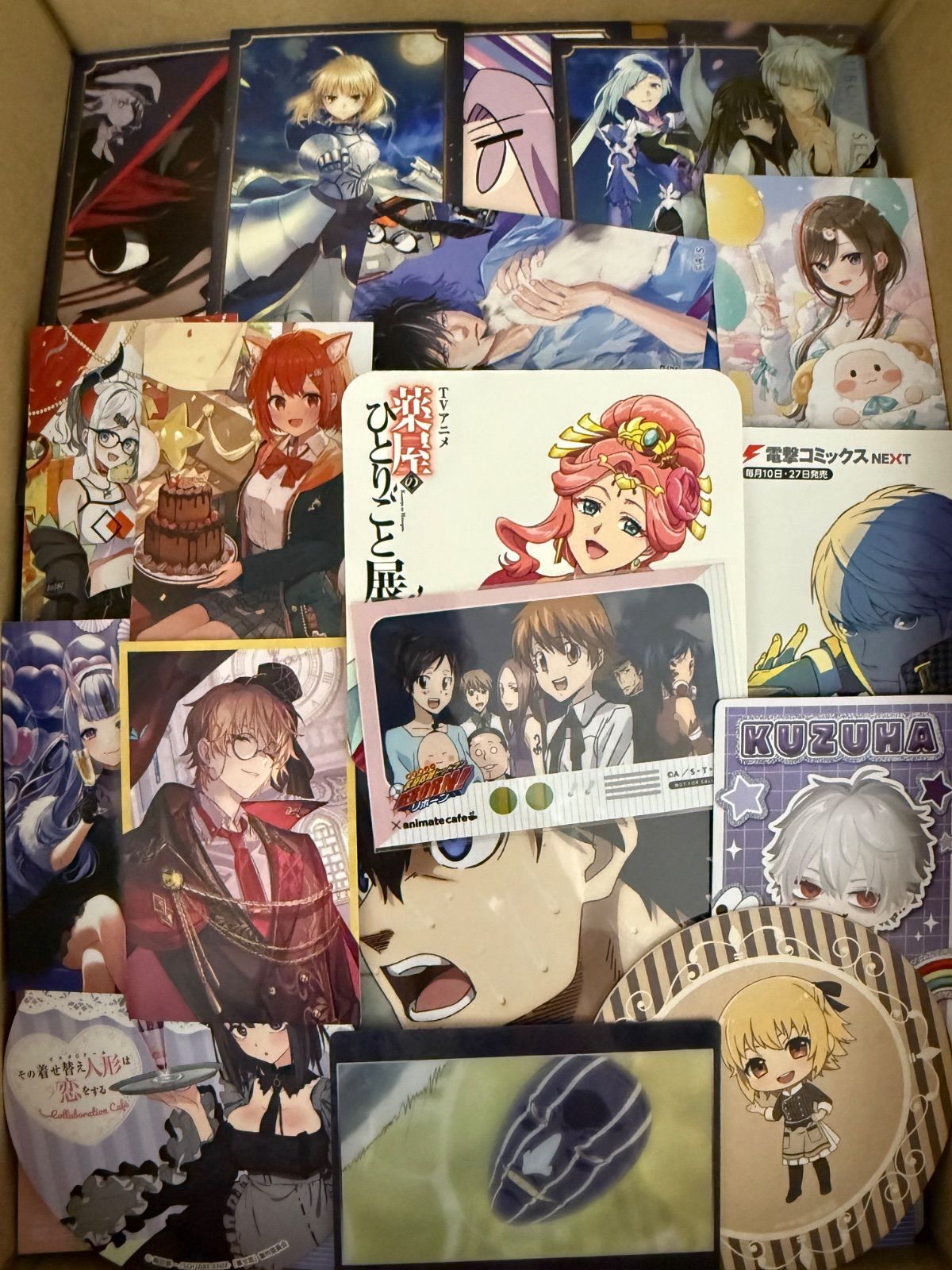 紙類 アニメ ゲーム まとめ売り 大量 コースター ポストカード カード