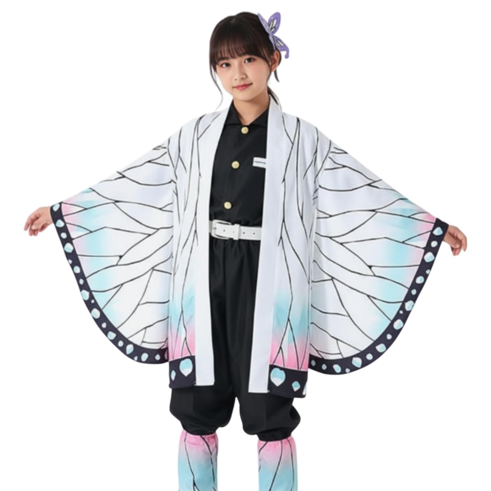 最安値，本物保証 [mewin] 【日本企業 】鬼殺の刃 胡蝶しのぶ コスプレ 子供 服 きめつのやいば キッズ コスチューム 110-150cm (120) 着ぐるみ・コスチューム