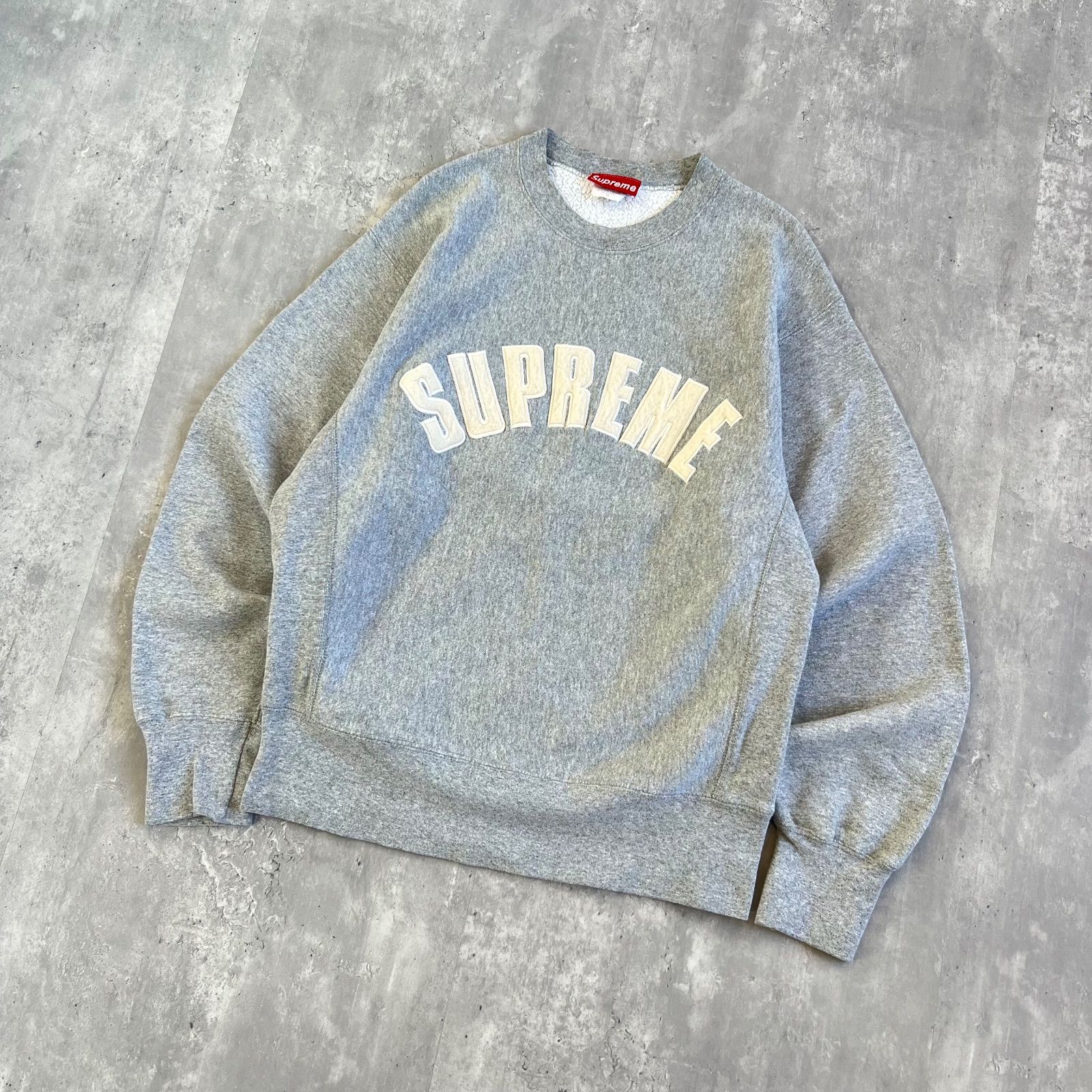 90s初期シュプリームアーチロゴスウェット USA製 Supreme / シュプリーム 初期 アーチロゴ クルーネックスウェット