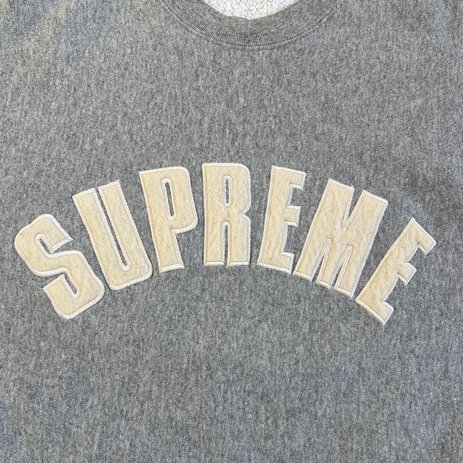 90s初期シュプリームアーチロゴスウェット USA製 Supreme / シュプリーム 初期 アーチロゴ クルーネックスウェット