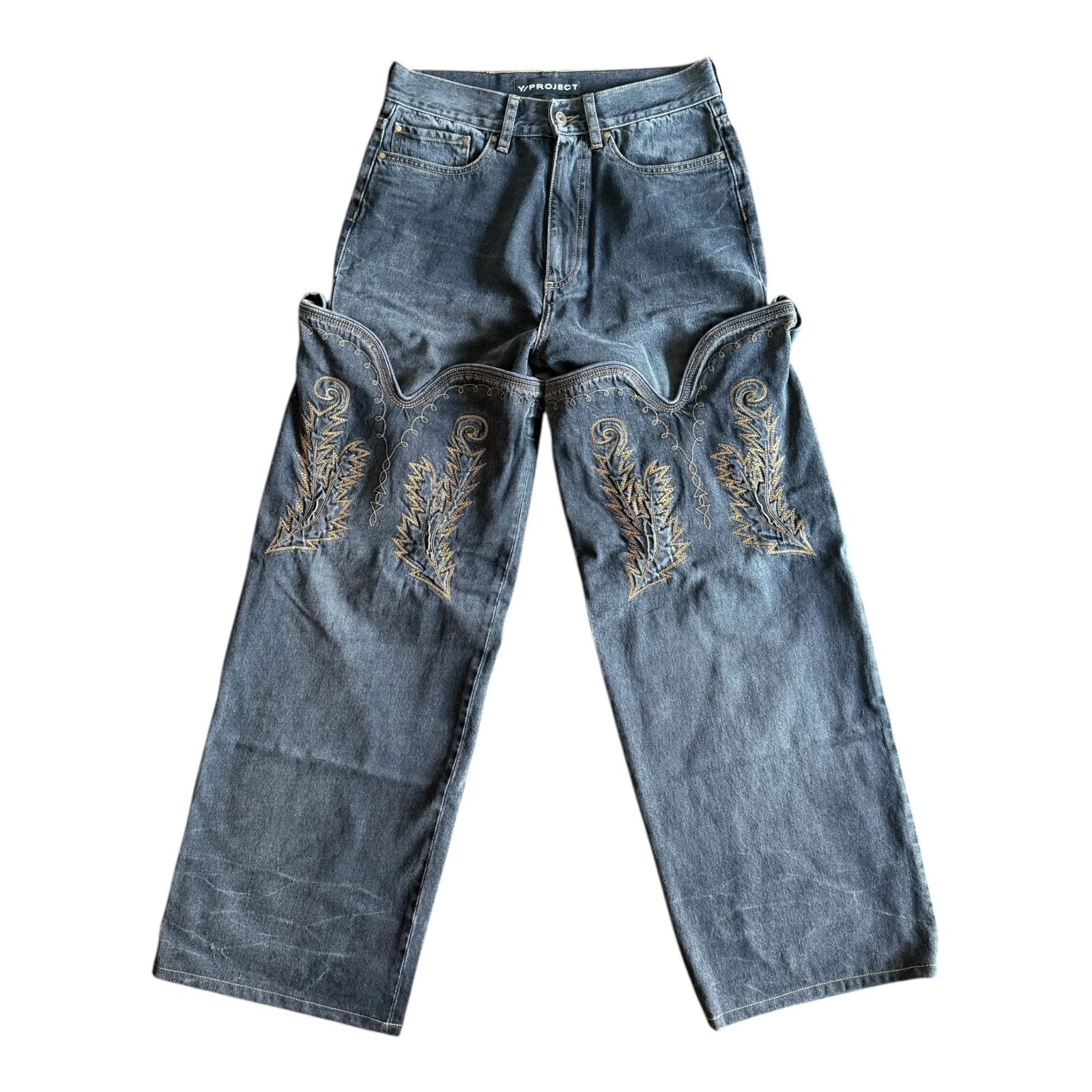 Y/PROJECT MAXI COWBOY CUFF JEANS Black 29 - メルカリ