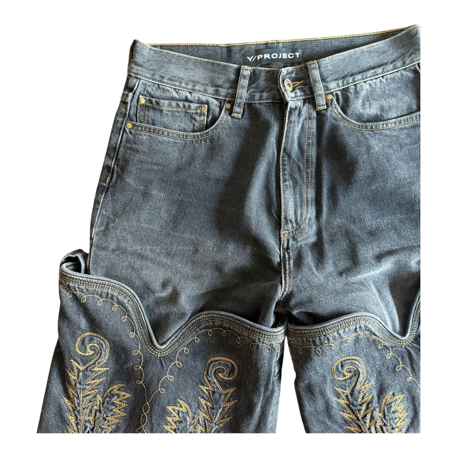 Y/PROJECT MAXI COWBOY CUFF JEANS Black 29 - メルカリ