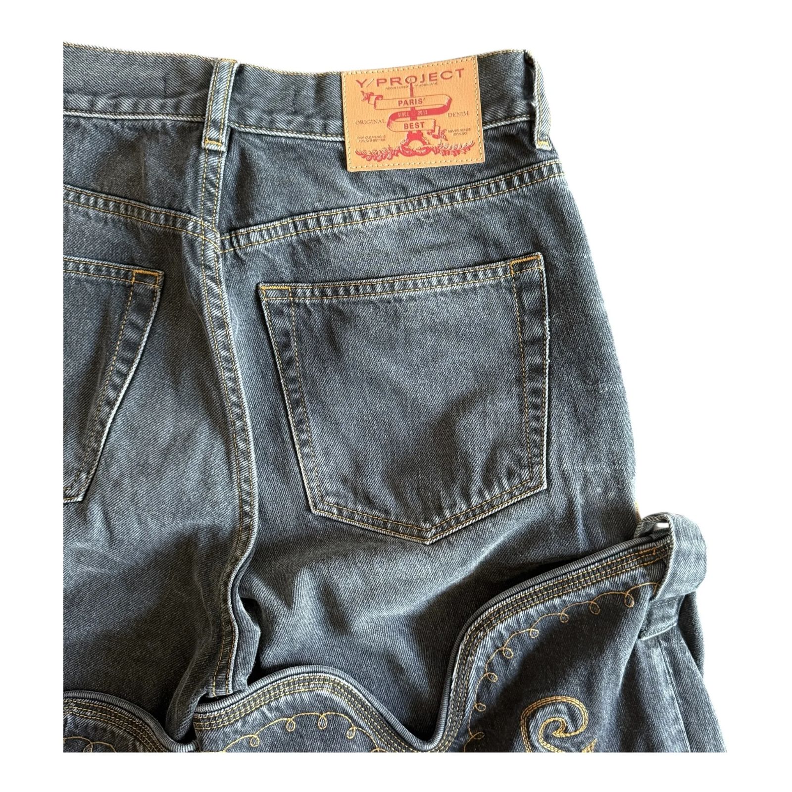 Y/PROJECT MAXI COWBOY CUFF JEANS Black 29 - メルカリ