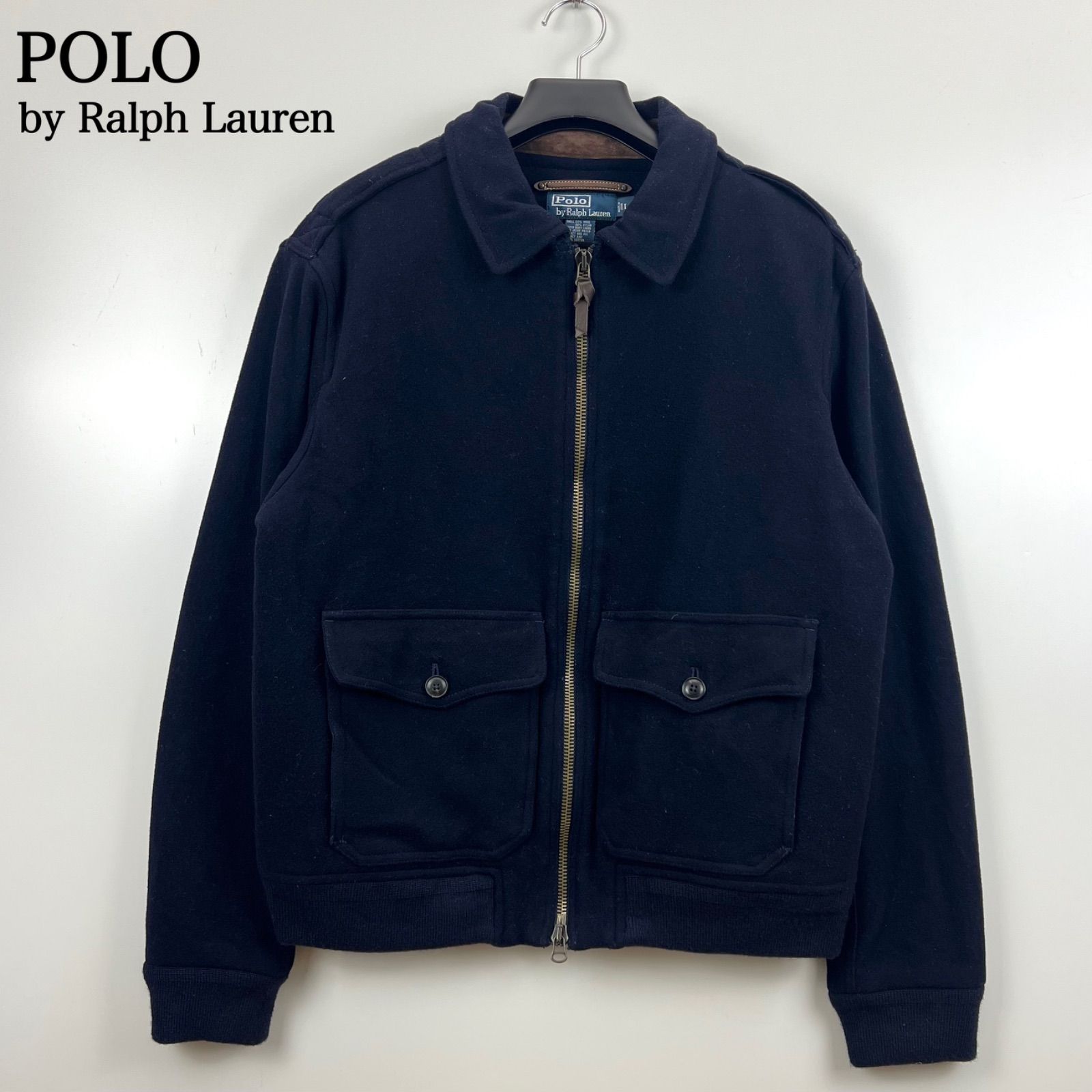 POLO by Ralph Lauren 00s old wool flight jacket A-2 L ポロバイ