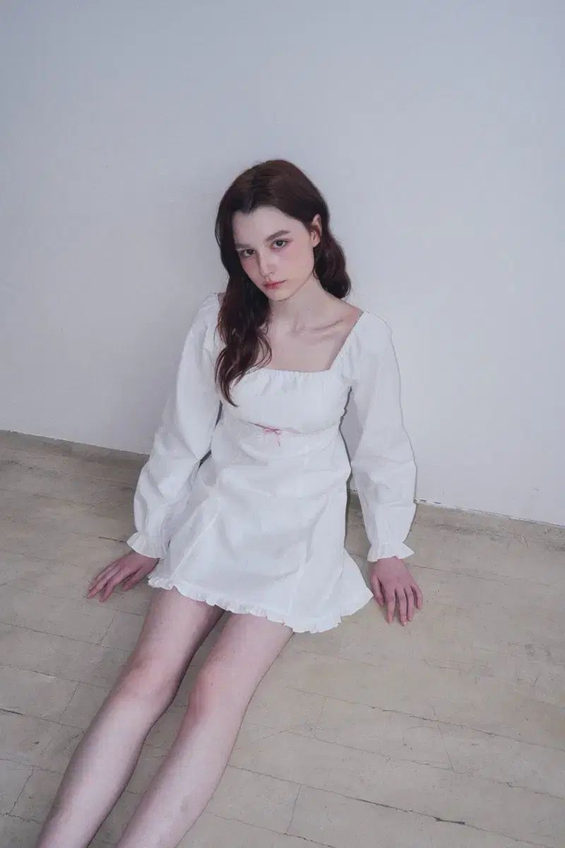 VERMEIL par iena千鳥ネップツイードVネックロングワンピース VERMEIL