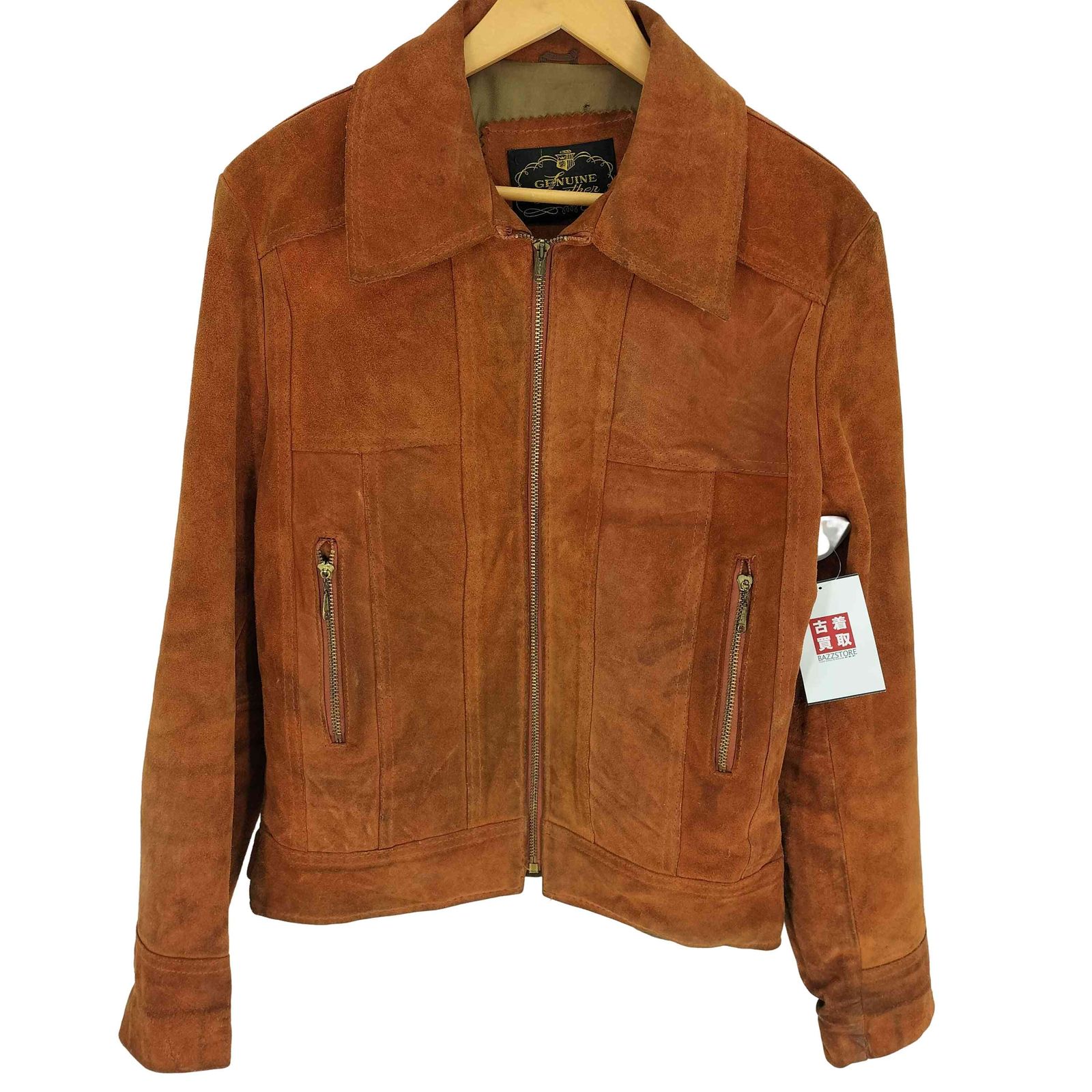 ユーズドフルギ USED古着 70-80S 棒TALON 涙TALON ジップ 本革 レザー