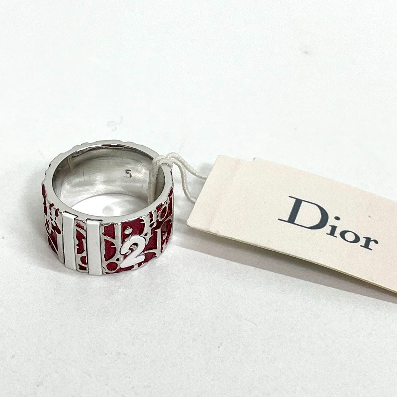 Christian Dior / トロッターリング/No.2/16号/PNK/レディース ChristianDior トロッターリング（ピンク No.2ライン） 未使用