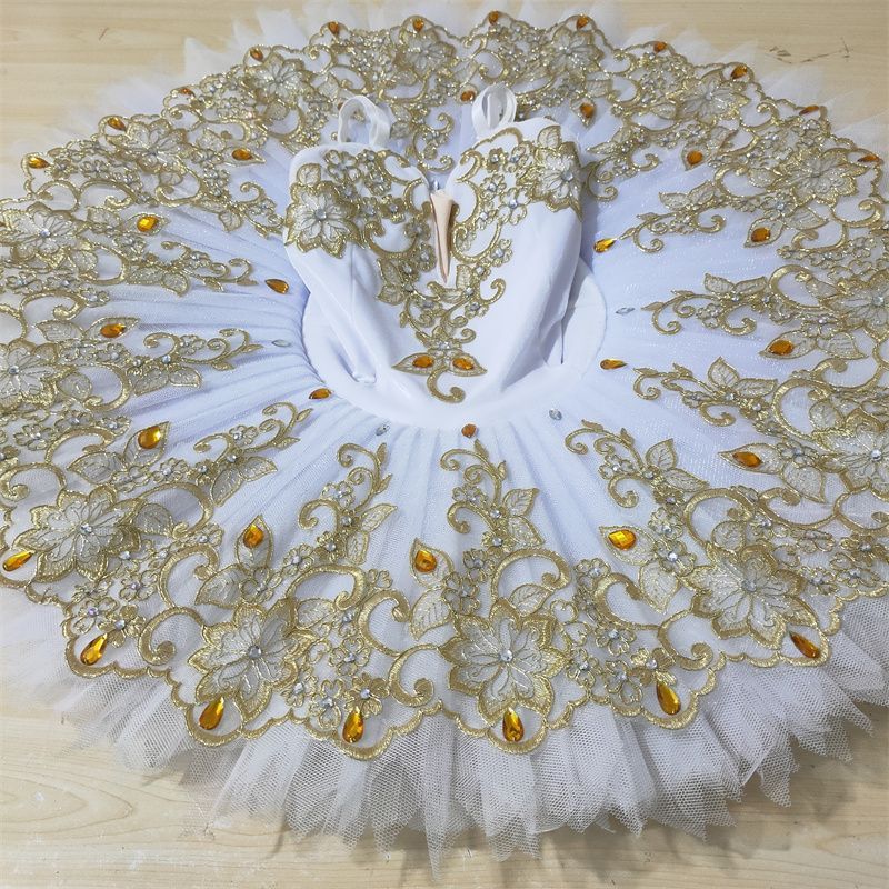 新品 未使用 クラシックバレエ 衣装 大人 子供 TUTUスカート ホワイト