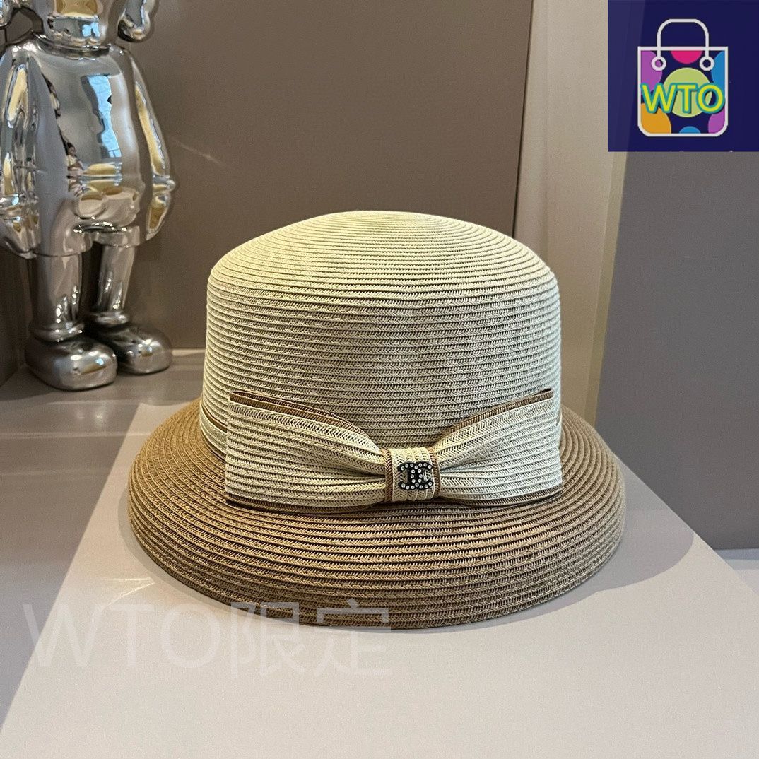 Chanel シャネルのランタンスタイルのストローハット ハイエンド