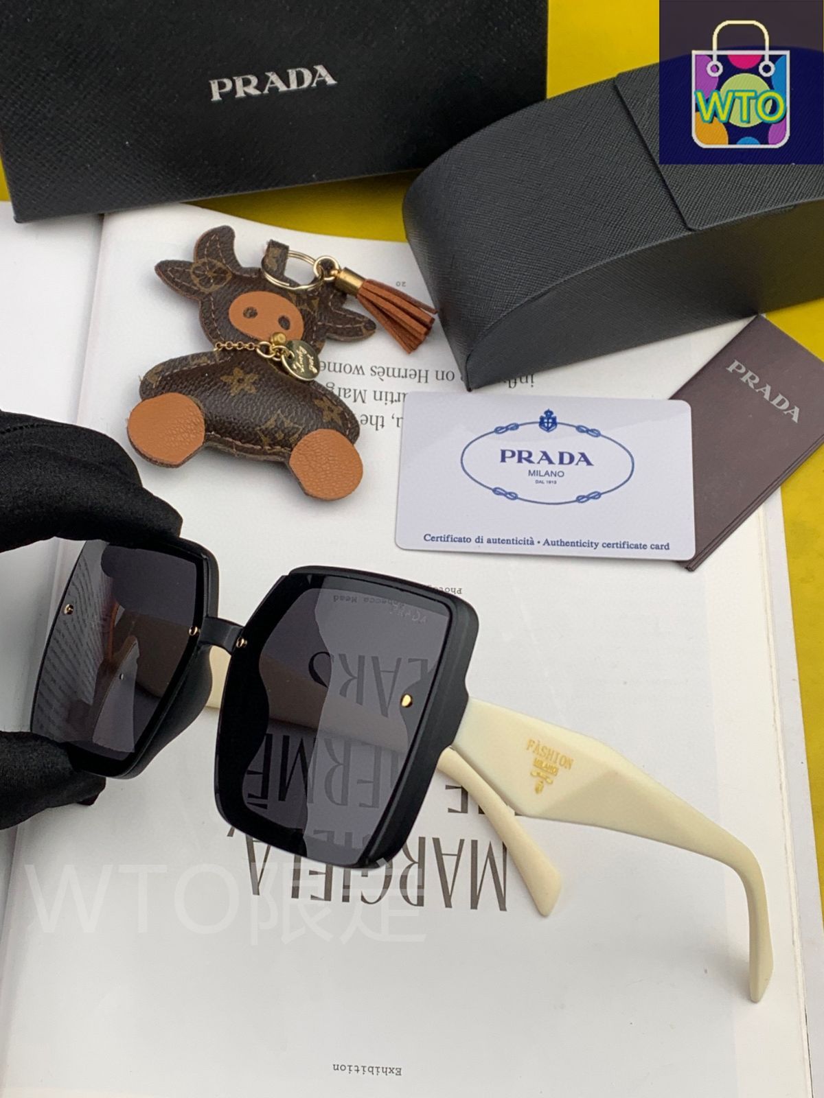 TR 偏光シリーズ、Prada】今日限定特価！プラダ 大フレーム サングラス