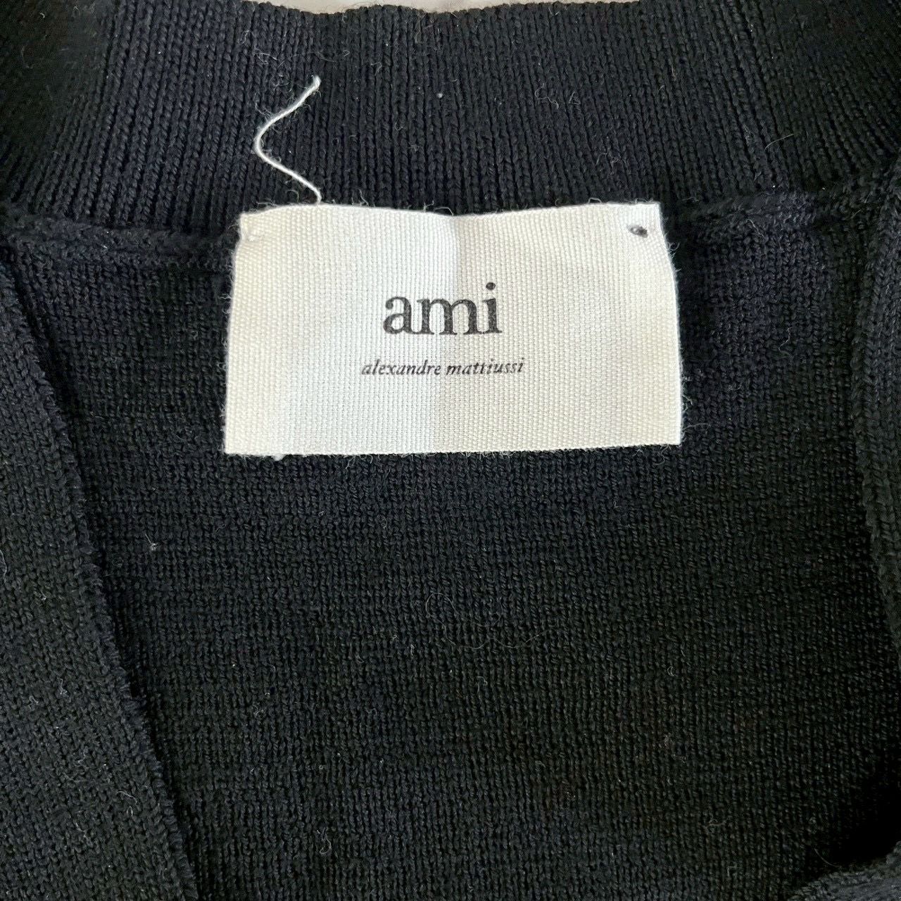 良品】アミ パリス AMI PARIS メリノウール カーディガン メンズ