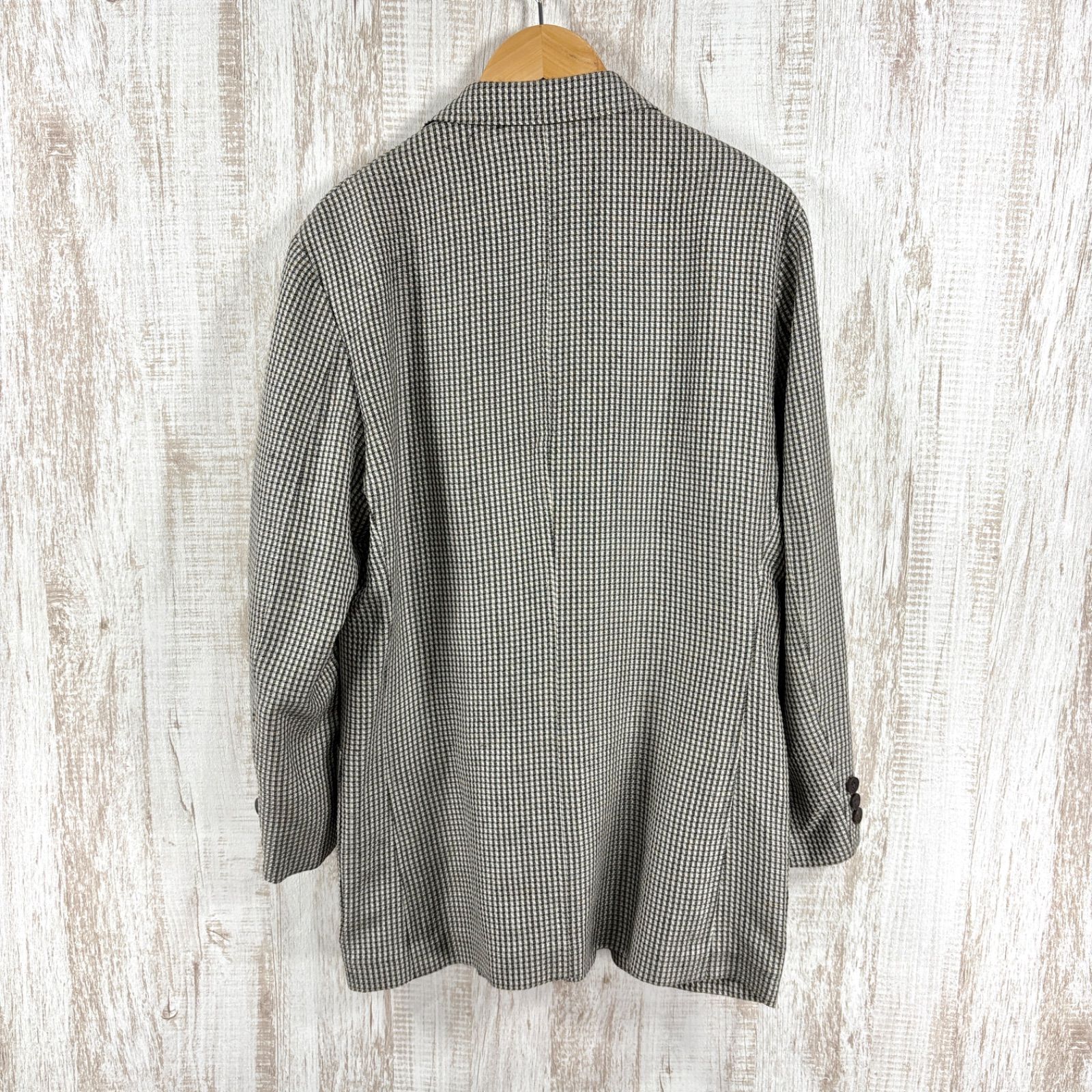 BURBERRY LONDON バーバリーロンドン チェック ウール シルク リネン