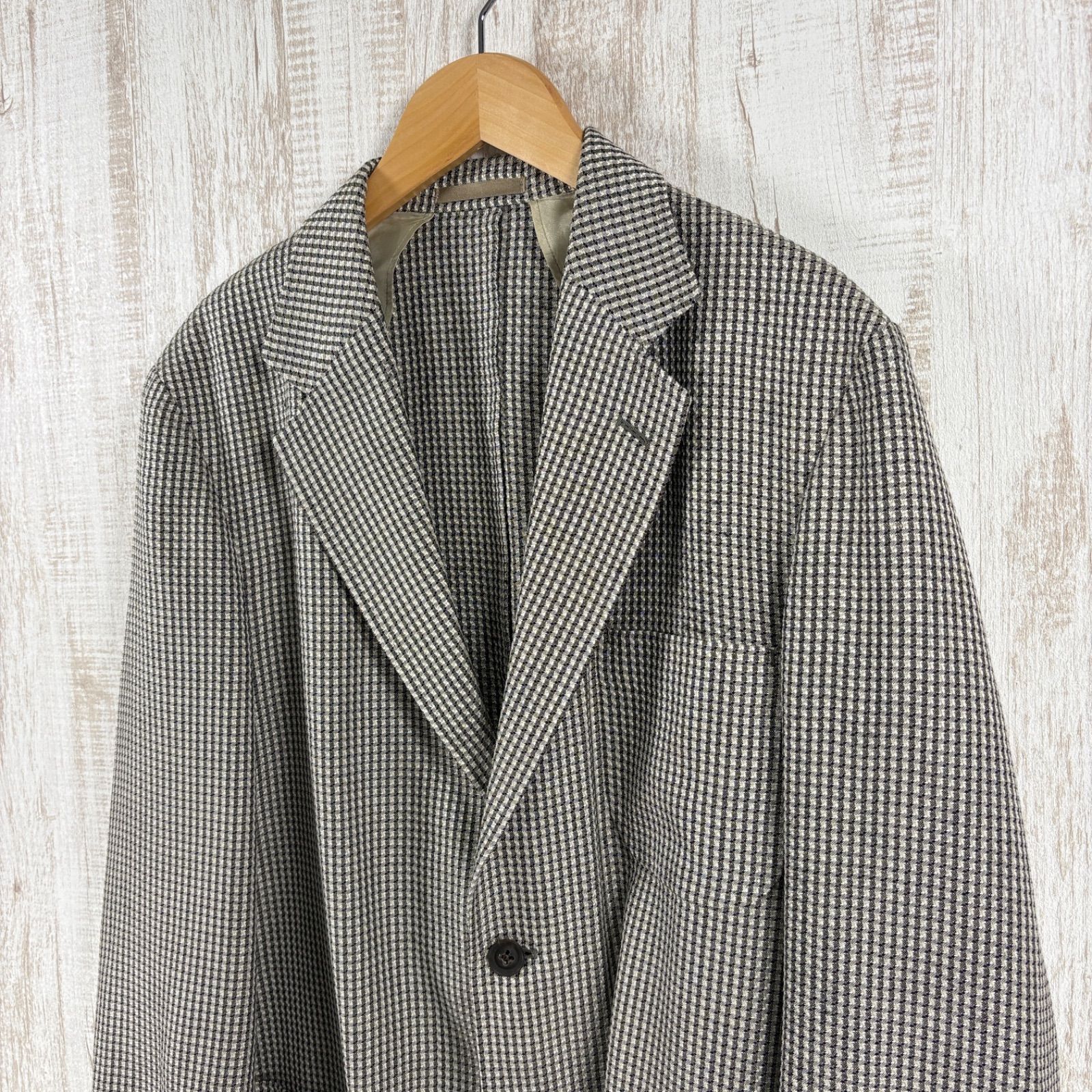 BURBERRY LONDON バーバリーロンドン チェック ウール シルク リネン