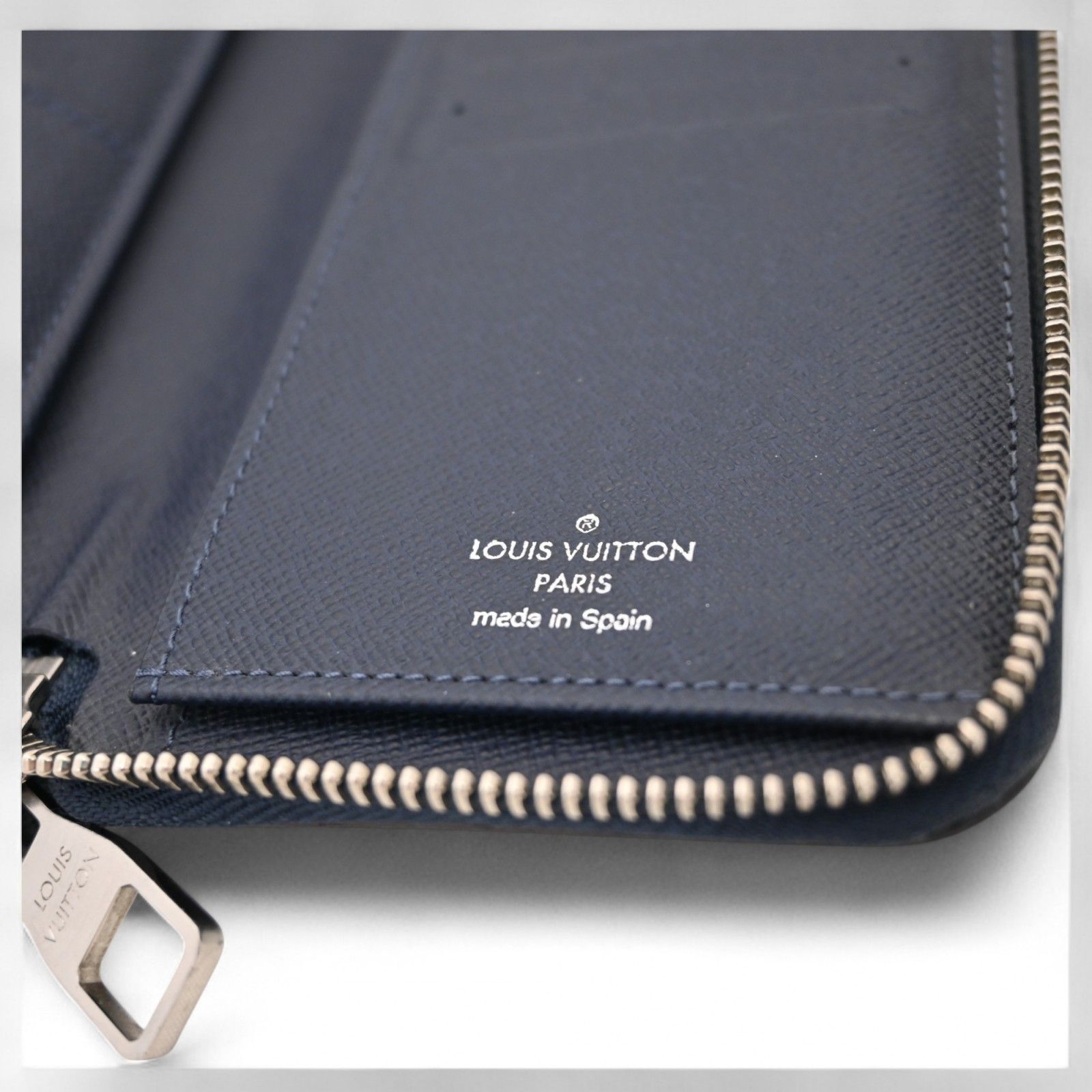 ルイヴィトン タイガ ヴェルティカル ブルーマリーヌ 長財布 Bランク