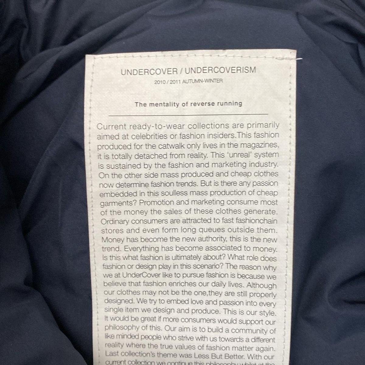 アンダーカバーダウンベスト　サイズ3 UNDER COVER(アンダーカバー) ダウンベスト サイズ3 L メンズ美品