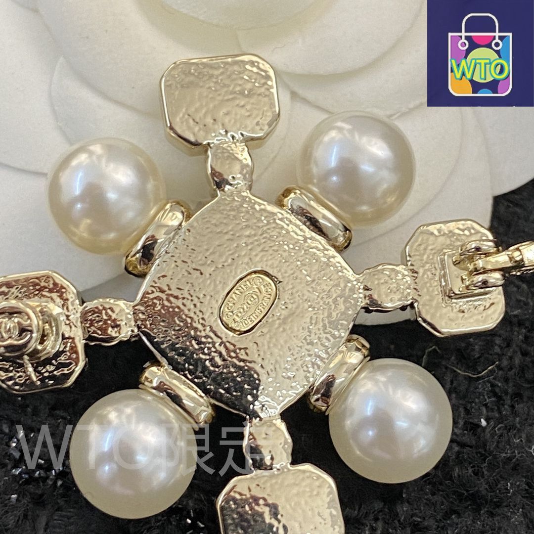 今日特価】CHANEL シャネル 22 年 高級ハンドメイド ブローチ? - メルカリ