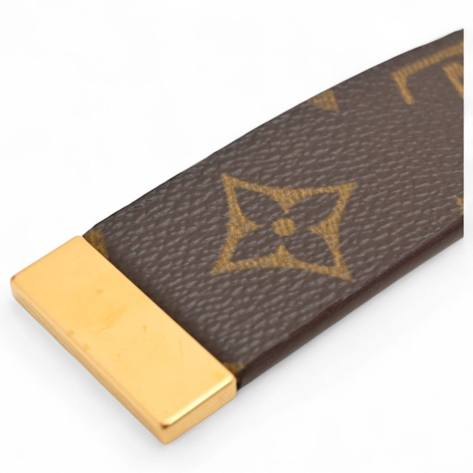 ルイヴィトン　モノグラム サンチュールキャレ ベルト 中古・古着通販】LOUIS VUITTON (ルイ ヴィトン) レザーベルト サン