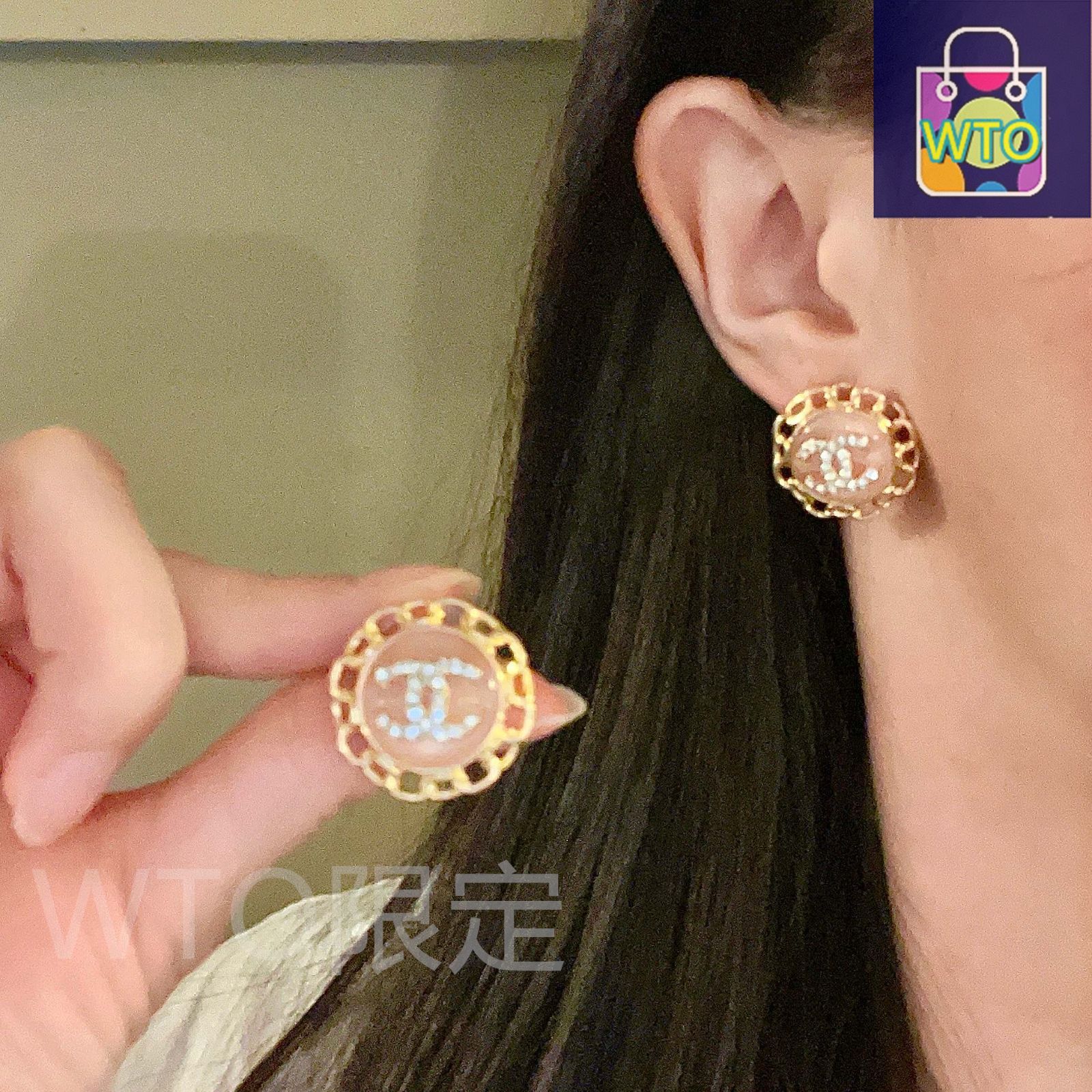 今日特価】CHANEL ヴィンテージ ダブル C ピアス 送料無料 限定在庫