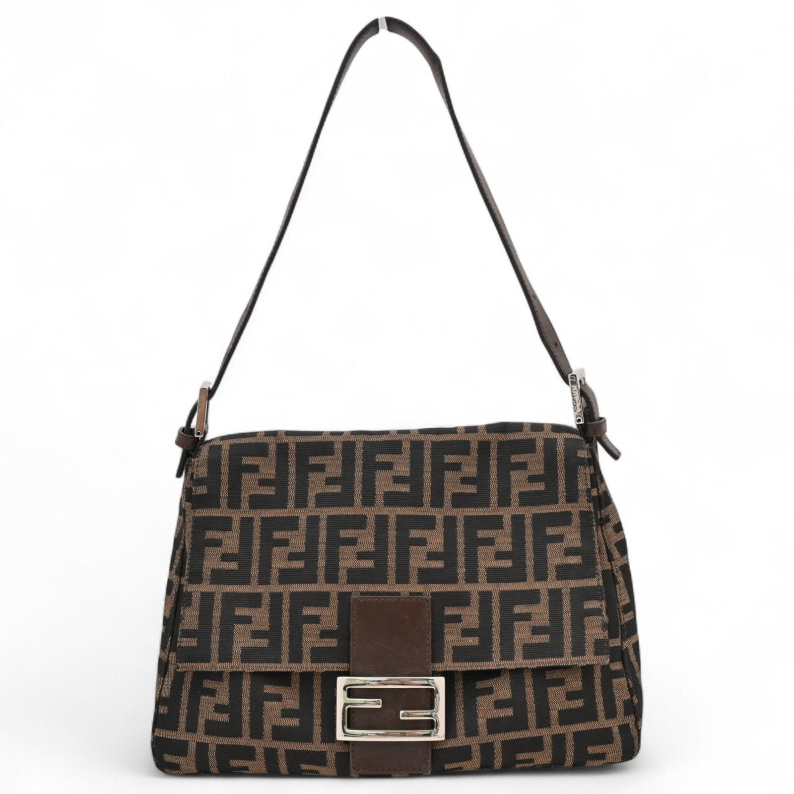 RU-5557 フェンディ FENDI マンマバケット ズッカロゴ フェンディ ズッカ柄 マンマバケット ショルダーバッグ Aランク