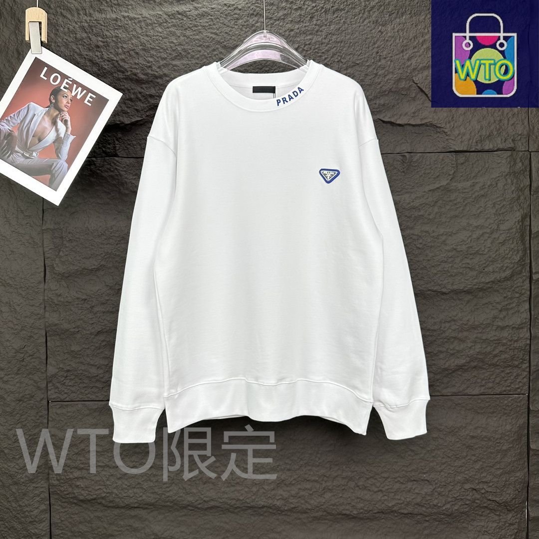 PRADA 2025新作 トライアングルロゴ クルーネックスウェット [本日特価