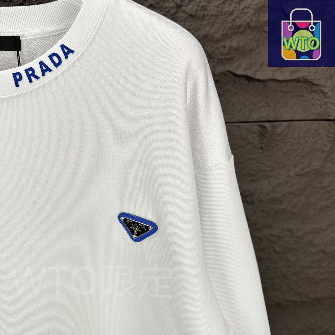 PRADA 2025新作 トライアングルロゴ クルーネックスウェット [本日特価