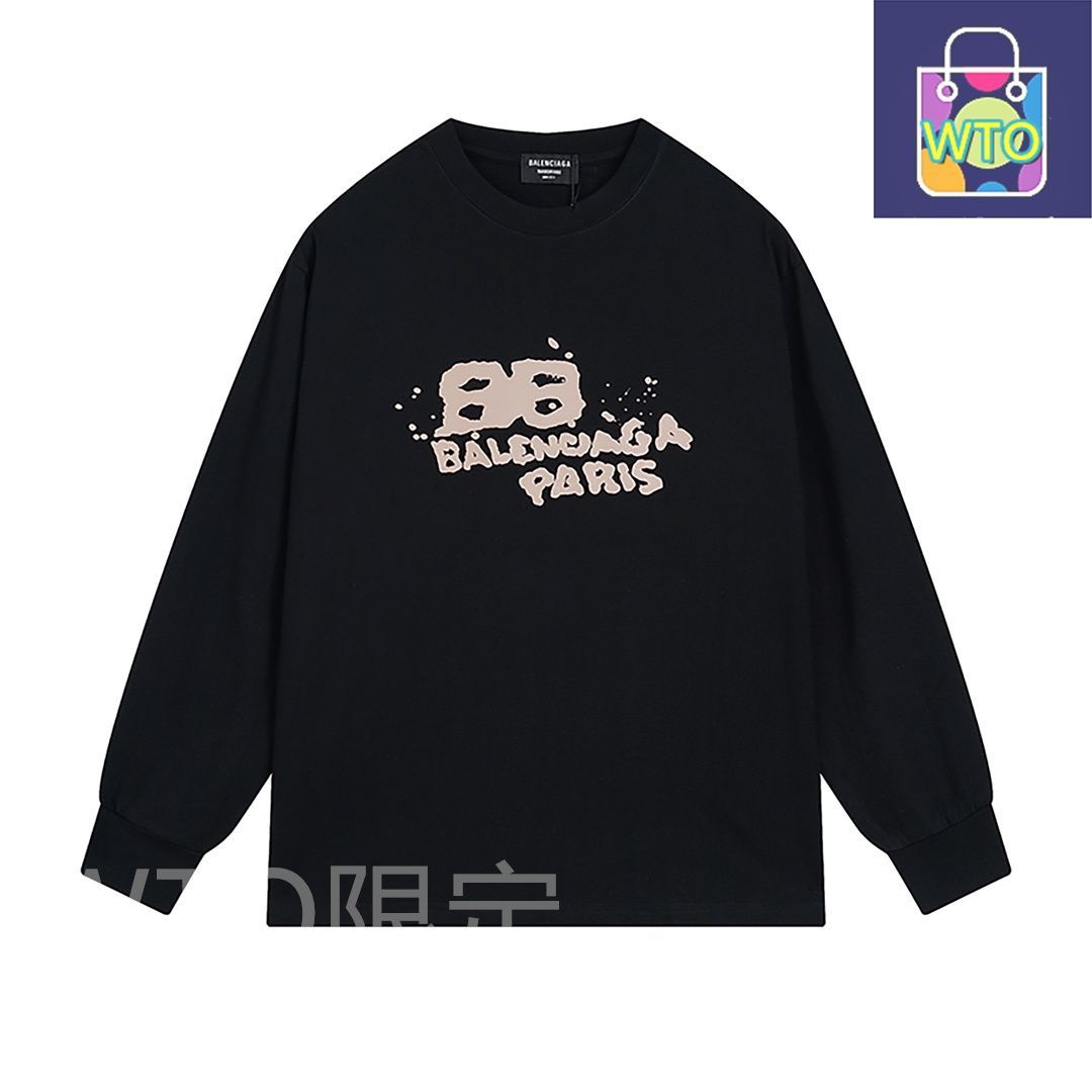 本日限定特価】Balenciaga グラフィティプリント ロングスリーブT