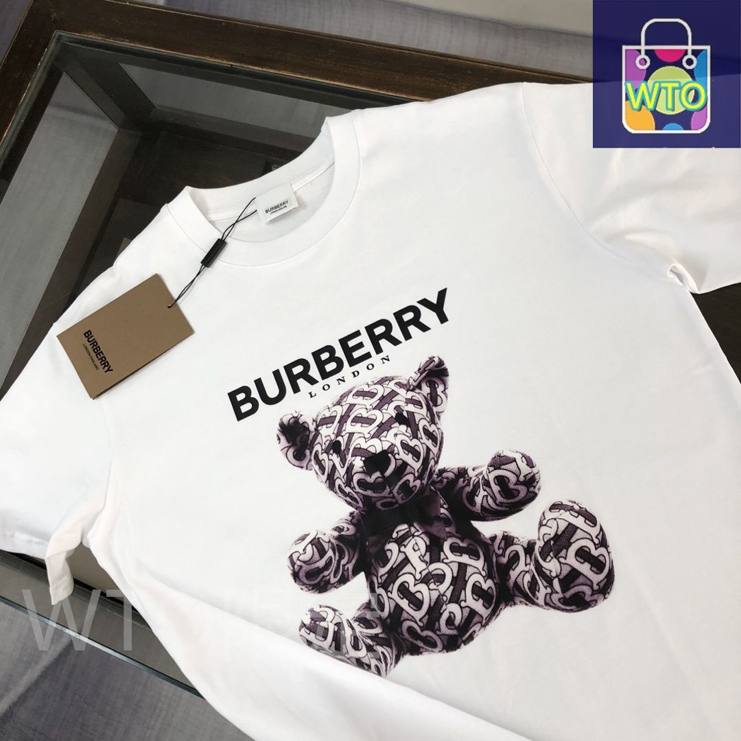 本日限定特価】Burberry 春夏 小熊プリントTシャツ [本日特価|新品未