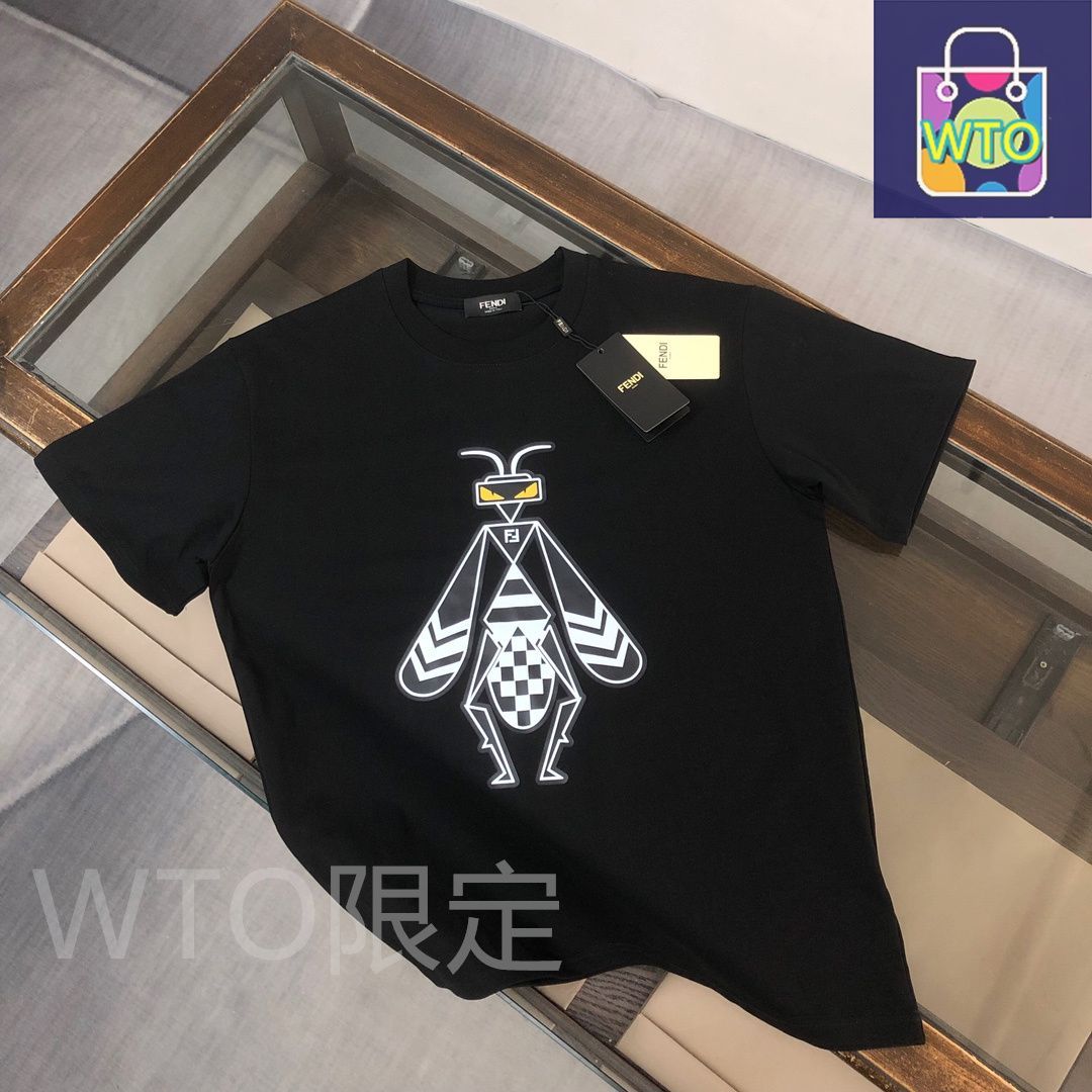 本日限定特価】FENDI メンズ カジュアルTシャツ 夏用 270g 高品質