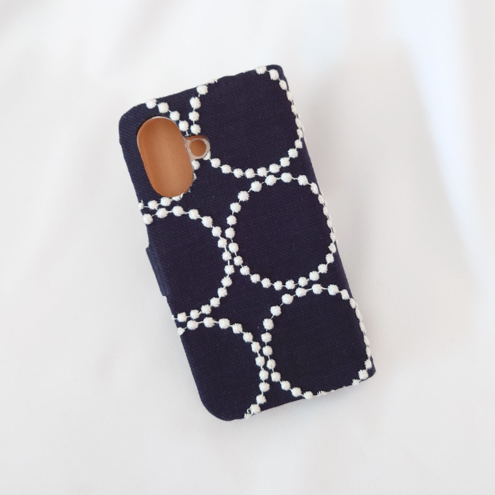 【マルチケース】ミナペルホネン タンバリン navy × light blue マルチケース】ミナペルホネン タンバリン navy × light blue