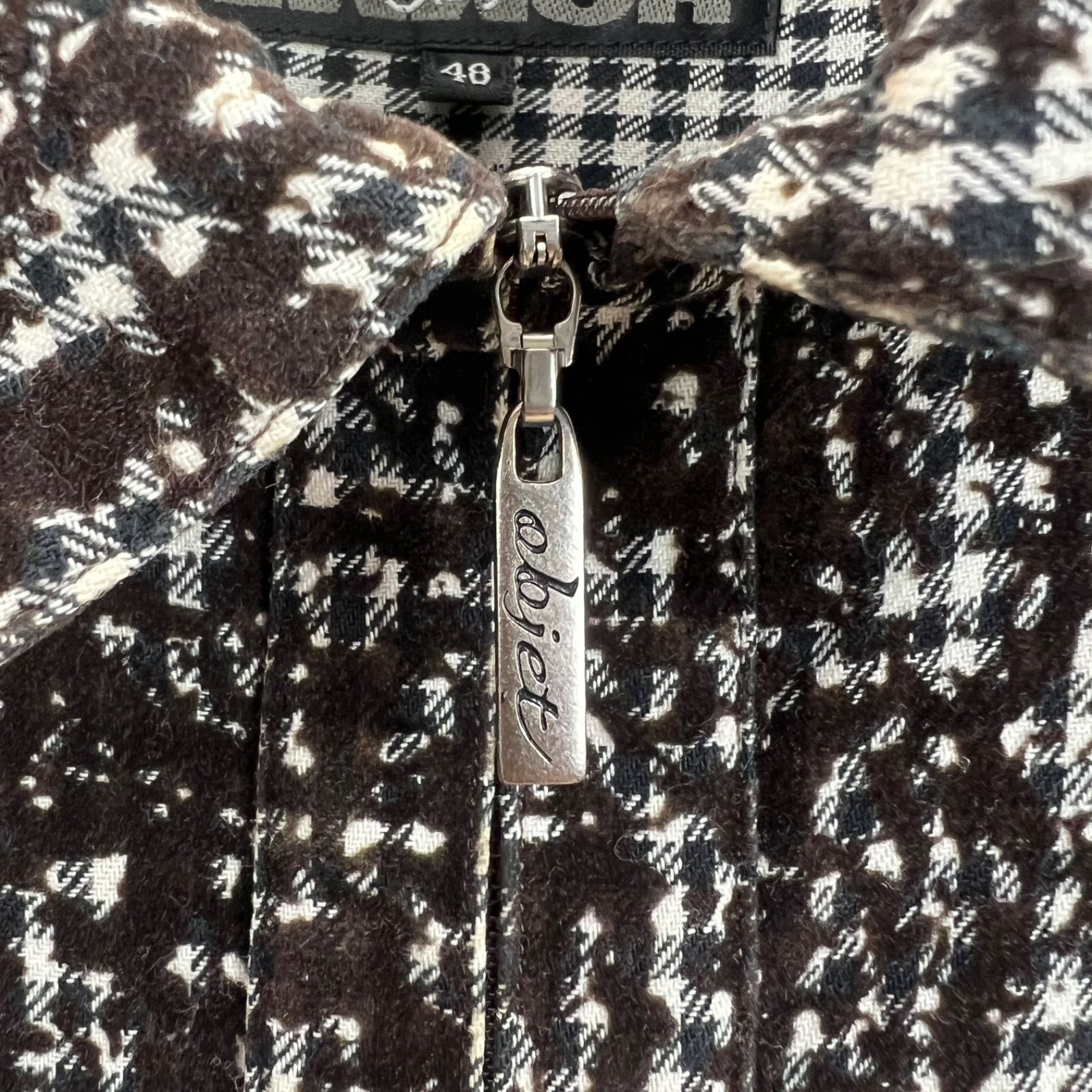 JPG GAULTIER HOMME objet 00s y2k archive all pattern zip L/S