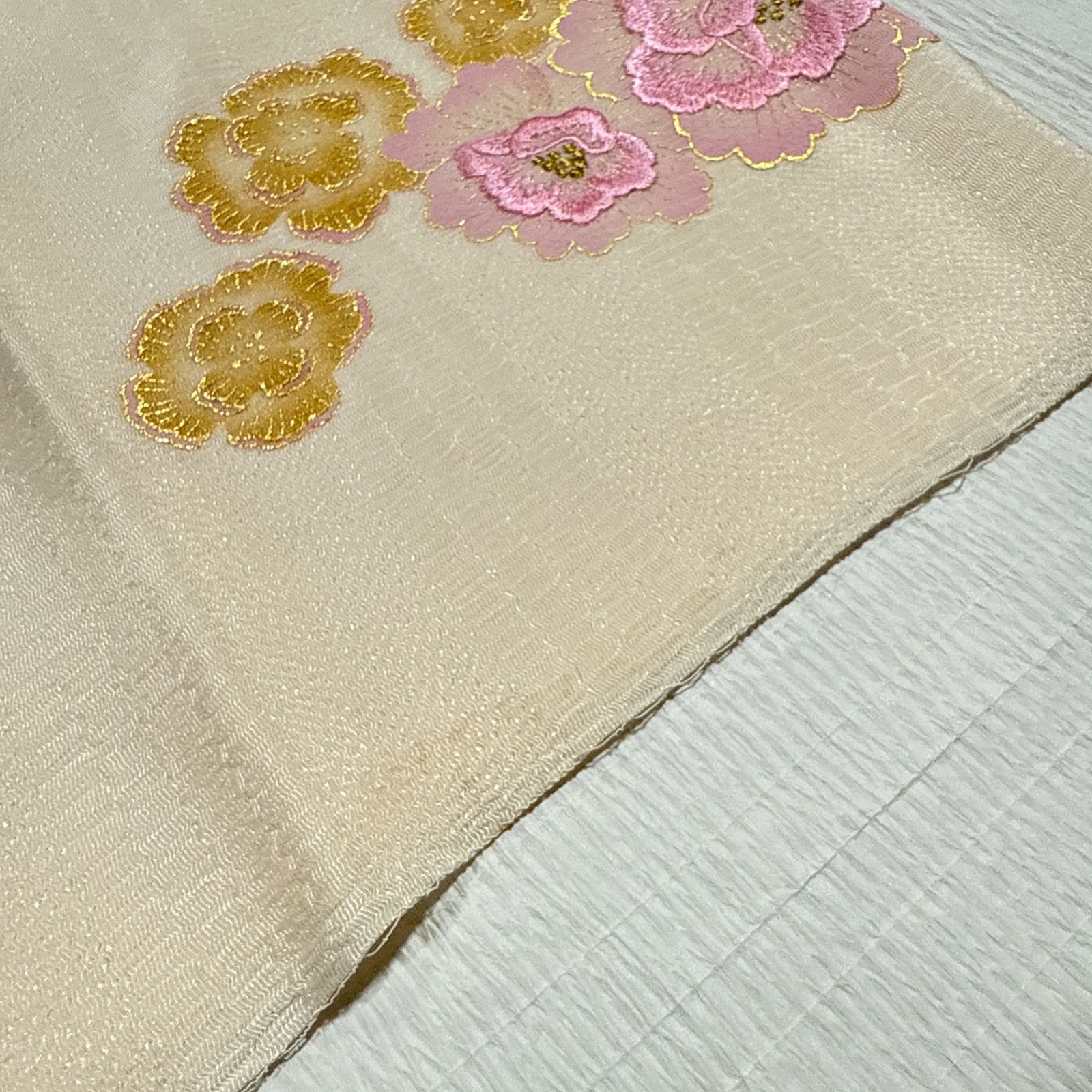 吉澤友禅 振袖 正絹 フルセット 金駒刺繍 - メルカリ