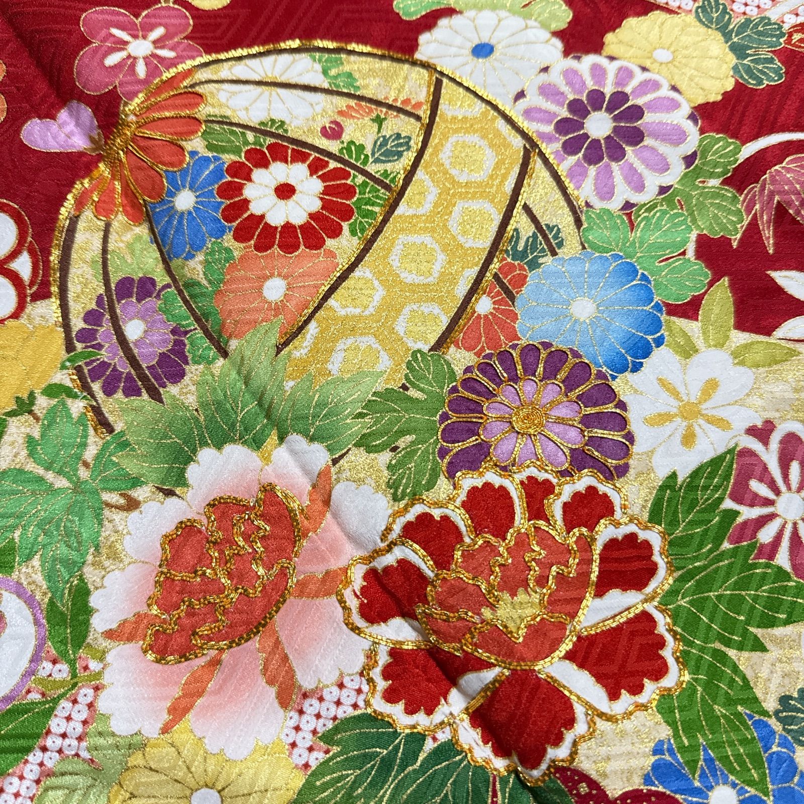 吉澤友禅 振袖 正絹 フルセット 金駒刺繍 - メルカリ