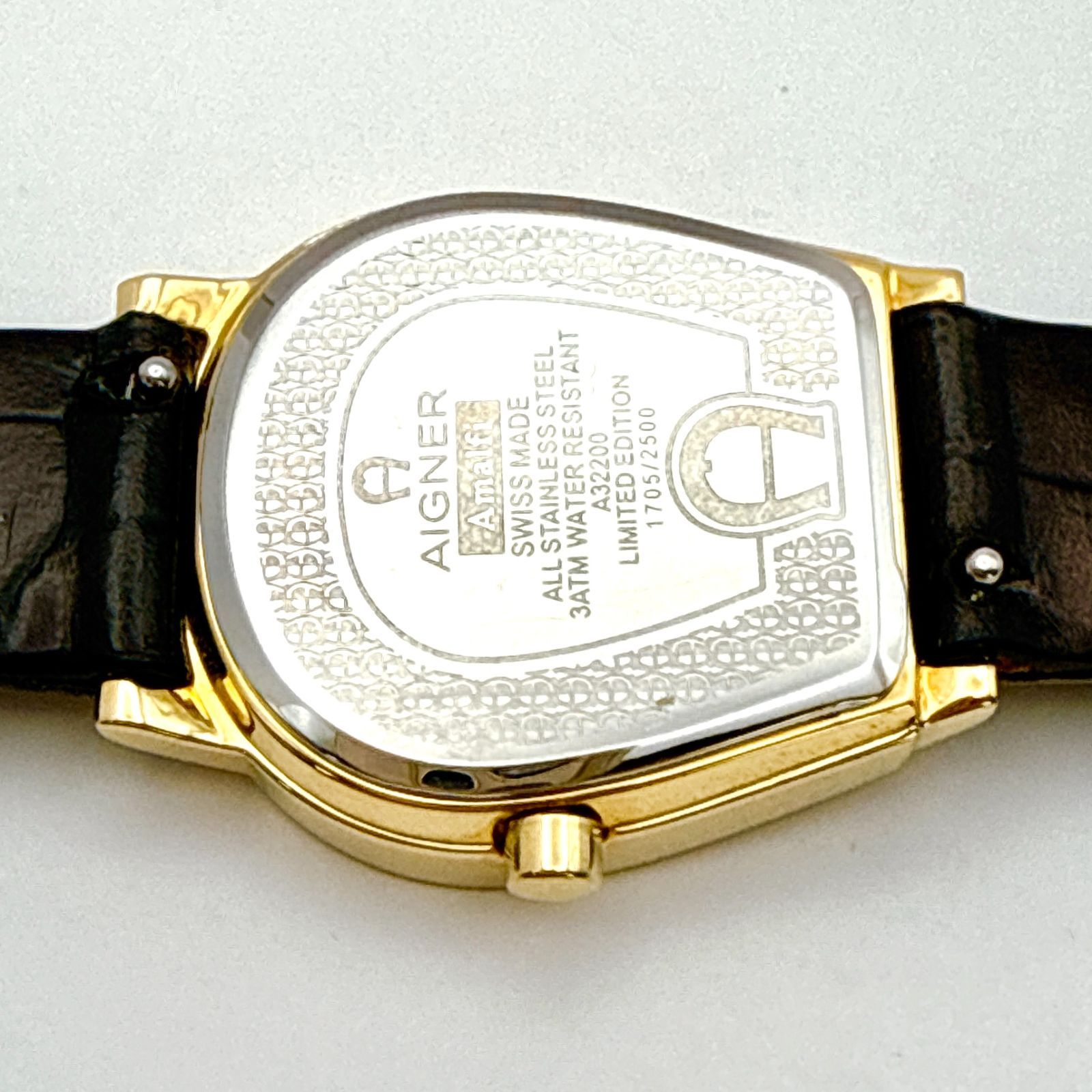 A093【純正未使用ベルト・美品】AIGNER Amalfi アイグナー アマルフィ