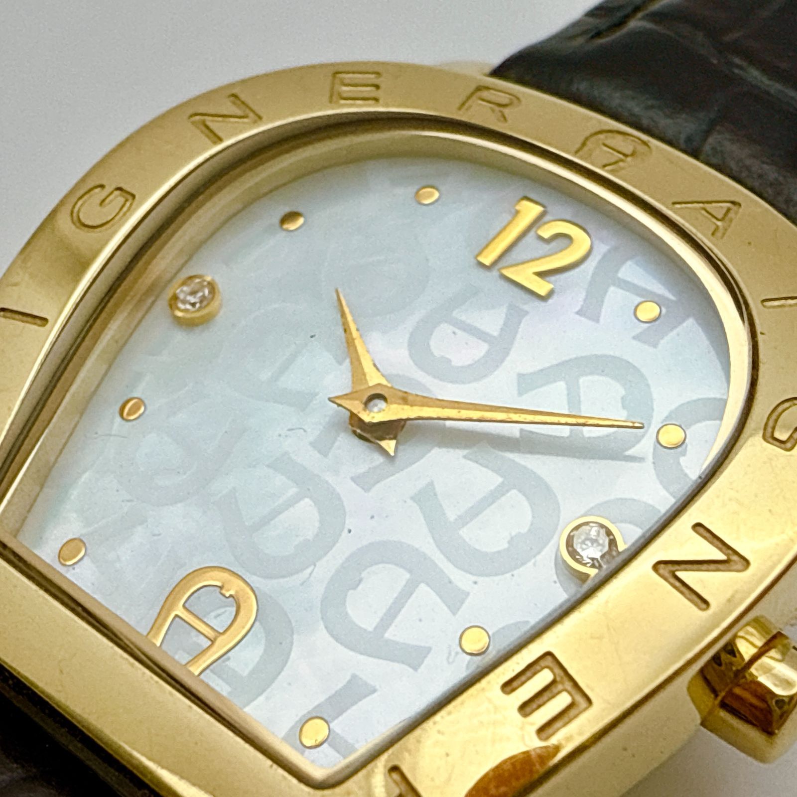 A093【純正未使用ベルト・美品】AIGNER Amalfi アイグナー アマルフィ