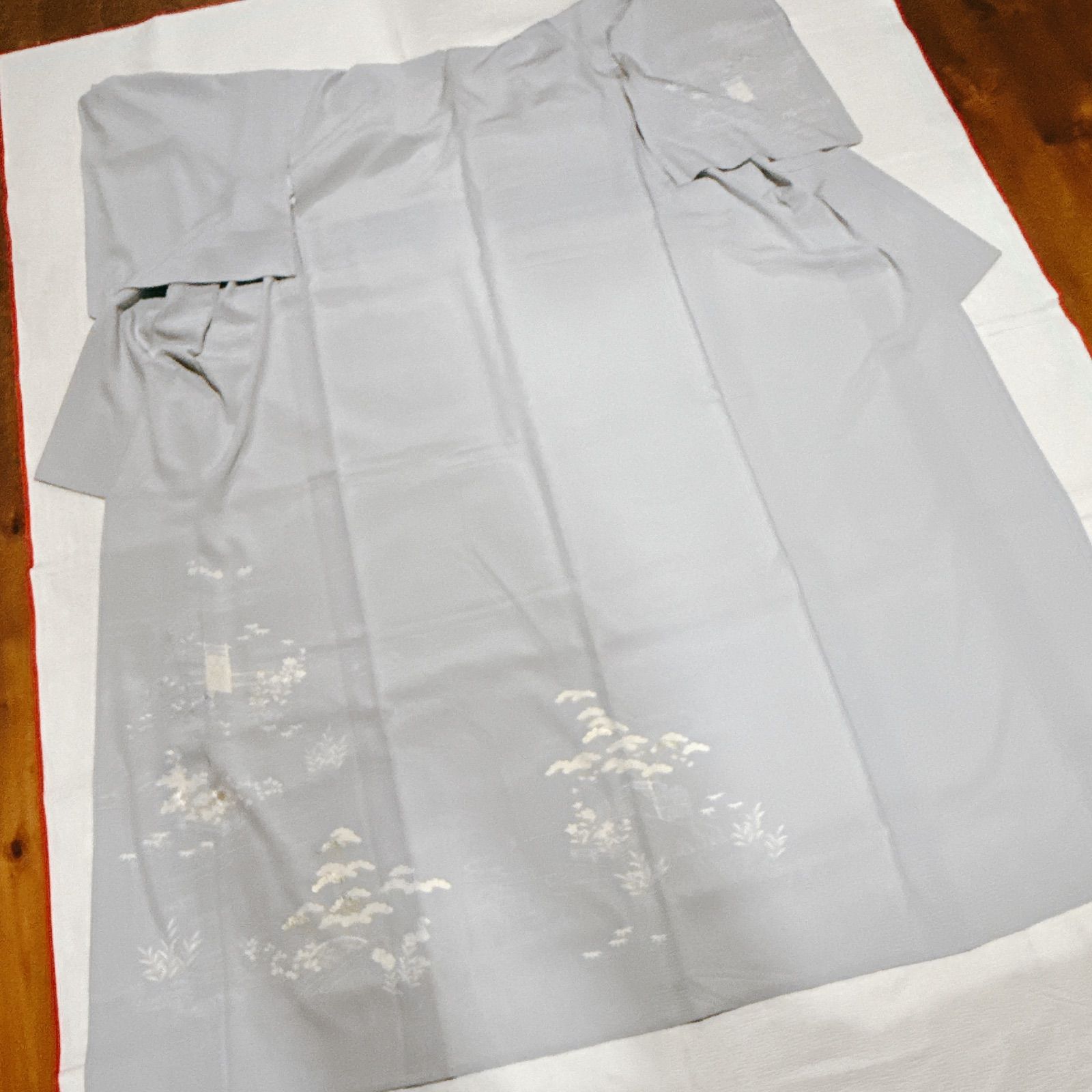 茶屋辻柄　絽ちりめん　日本刺繍　正絹 茶屋辻柄 絽ちりめん 日本刺繍 正絹 - メルカリ