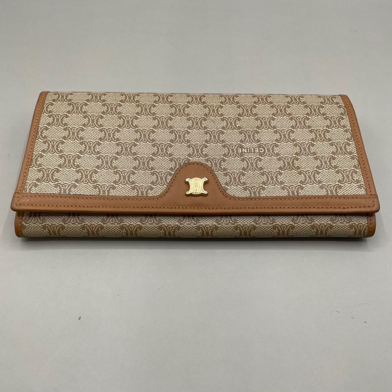 極美品 CELINE セリーヌ 長財布 ロングウォレット マカダム柄