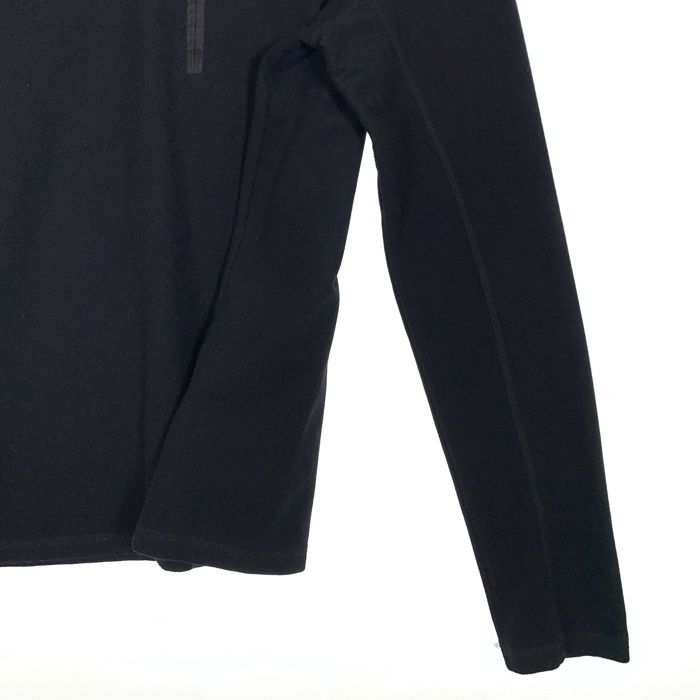 プラダスポーツ ハーフジップ長袖カットソー S ブラック　PRADA PRADA SPORT プラダスポーツ ハーフジップ プルオーバーロングスリーブ