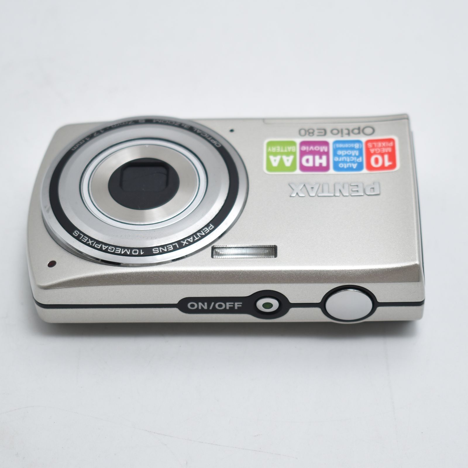 B#10253 PENTAX デジタルカメラ Optio E80 1000万画素 光学3倍ズーム