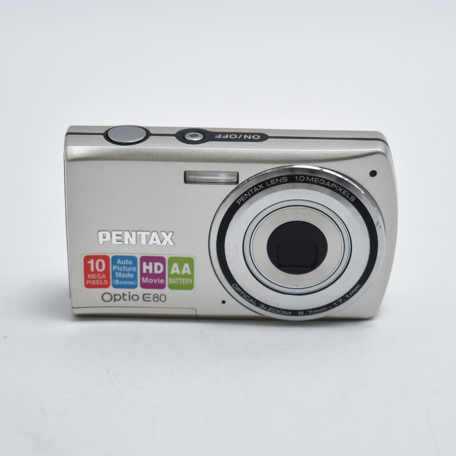 PENTAX ペンタックス Optio E80レトロ　デジカメ　単3電池 PENTAX Optio E80｜レトロ質感が楽しめるオールドコンデジ📸✨【完動品