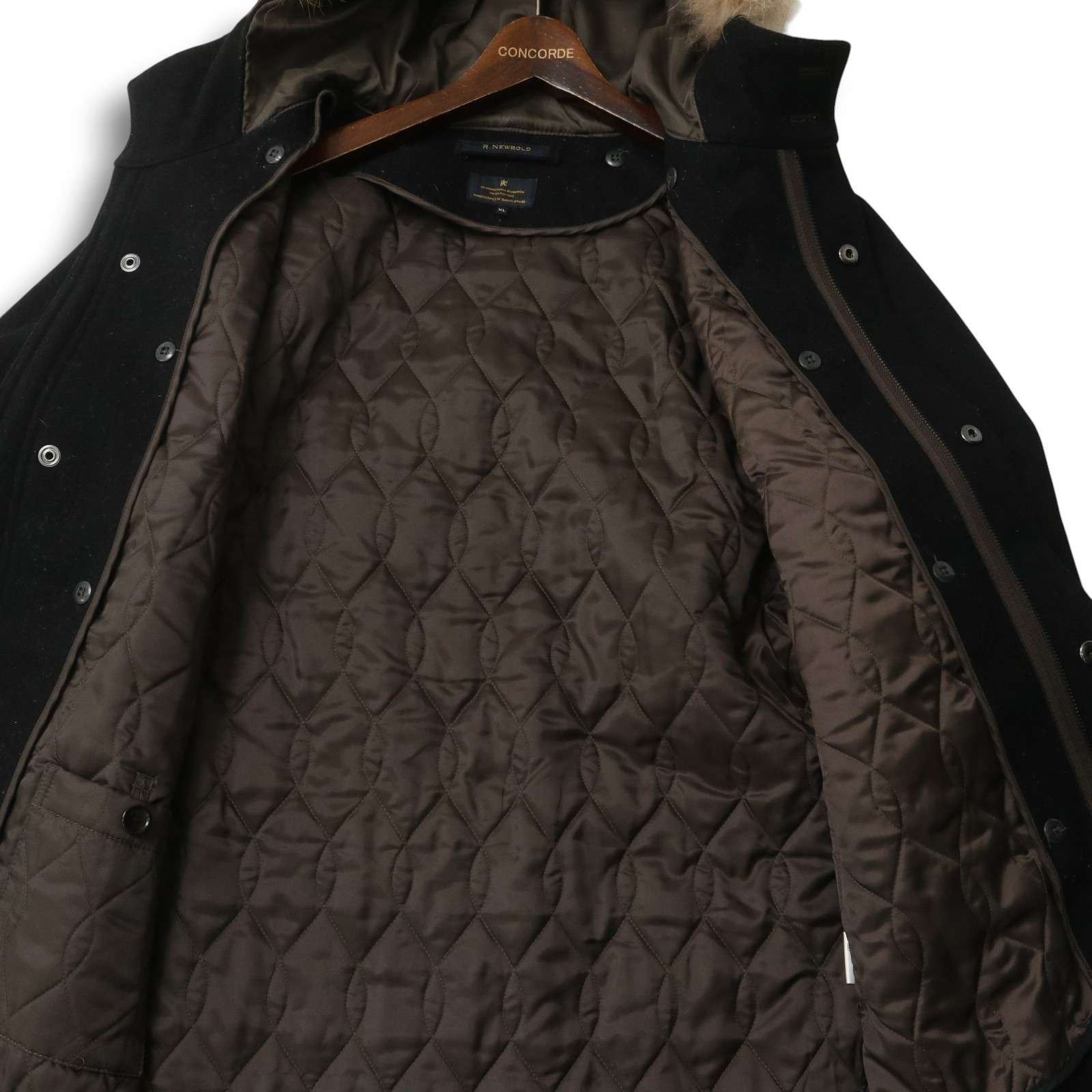 R.NEWBOLD ポールスミス 秋冬 リアル ファー☆ 中綿 ライナー メルトン