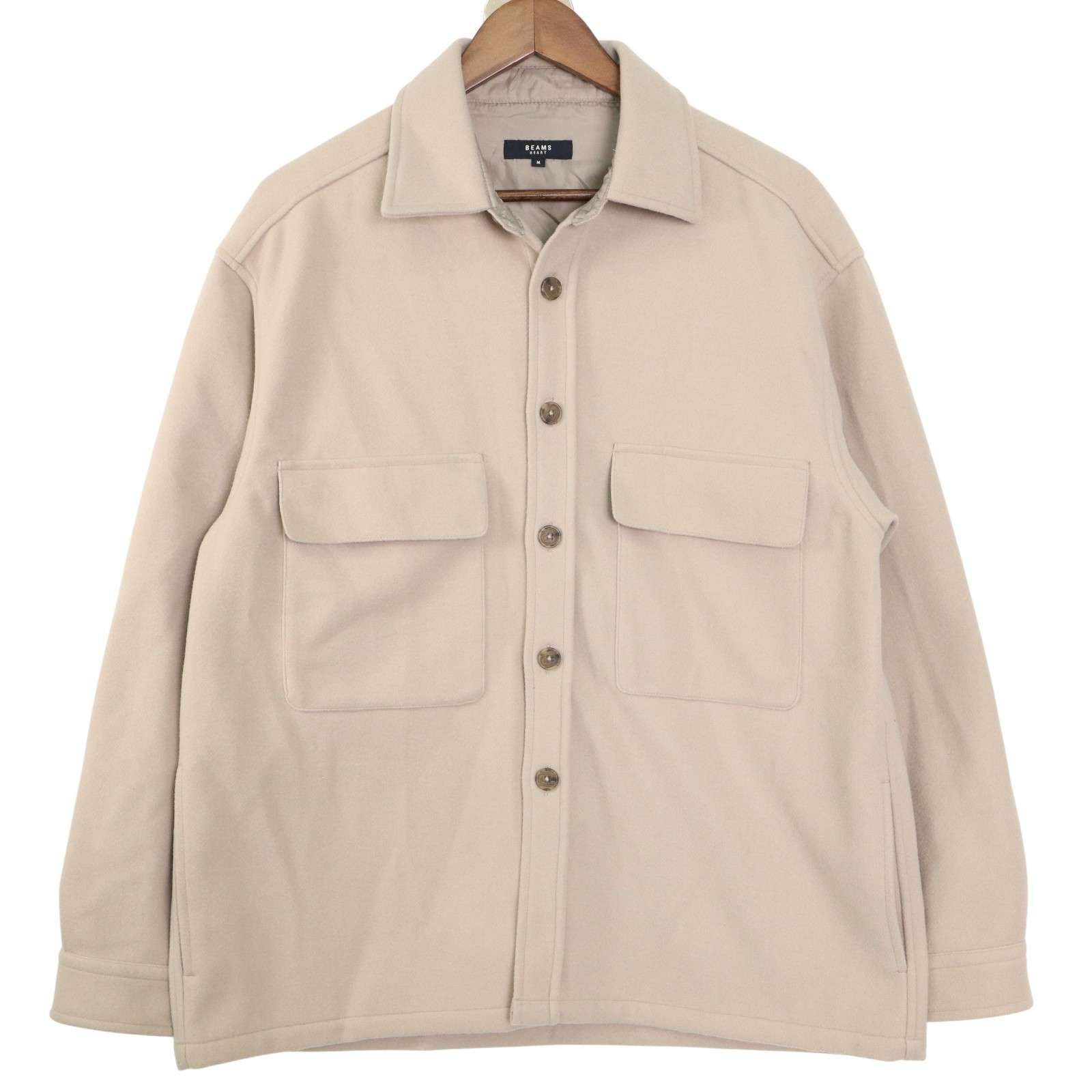BEAMS HEART ビームス ハート 秋冬 オーバーサイズ メルトン CPO シャツ ジャケット Sz.M メンズ