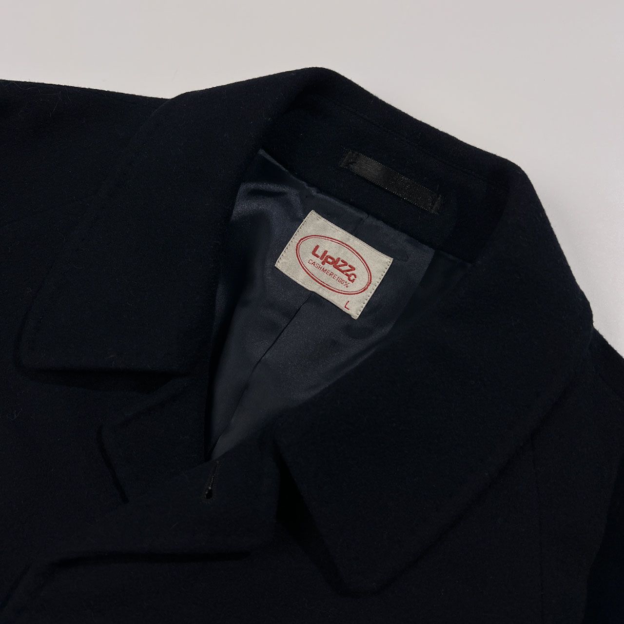 カシミヤ100% LIPIZZG 高級 カシミア 比翼 ステンカラーコート サイズ