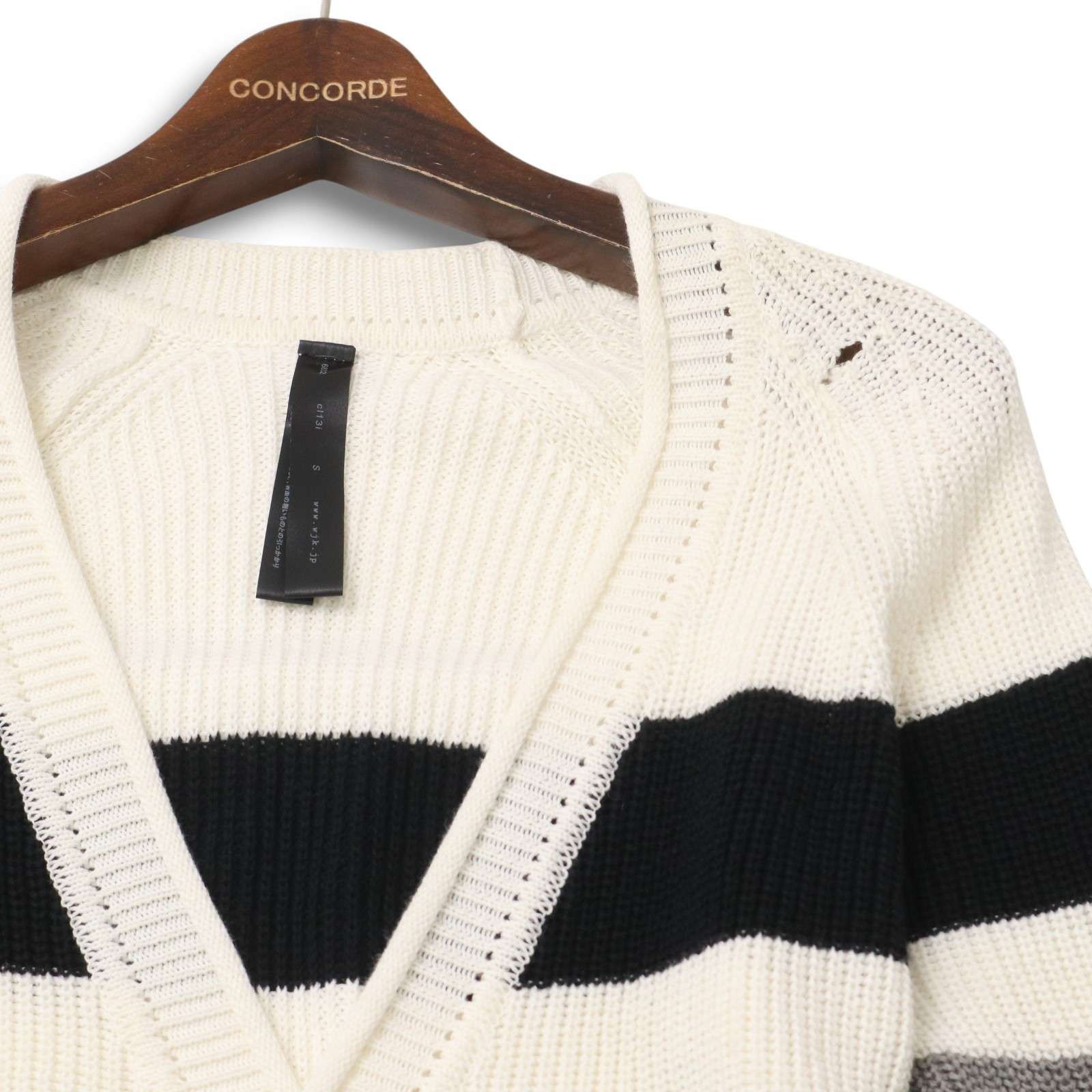 美品✨wjk　ダブルジェイケイ　ホック　カーディガン　ニット　レザー　リネン　麻 美品✨wjk ダブルジェイケイ ホック カーディガン ニット レザー