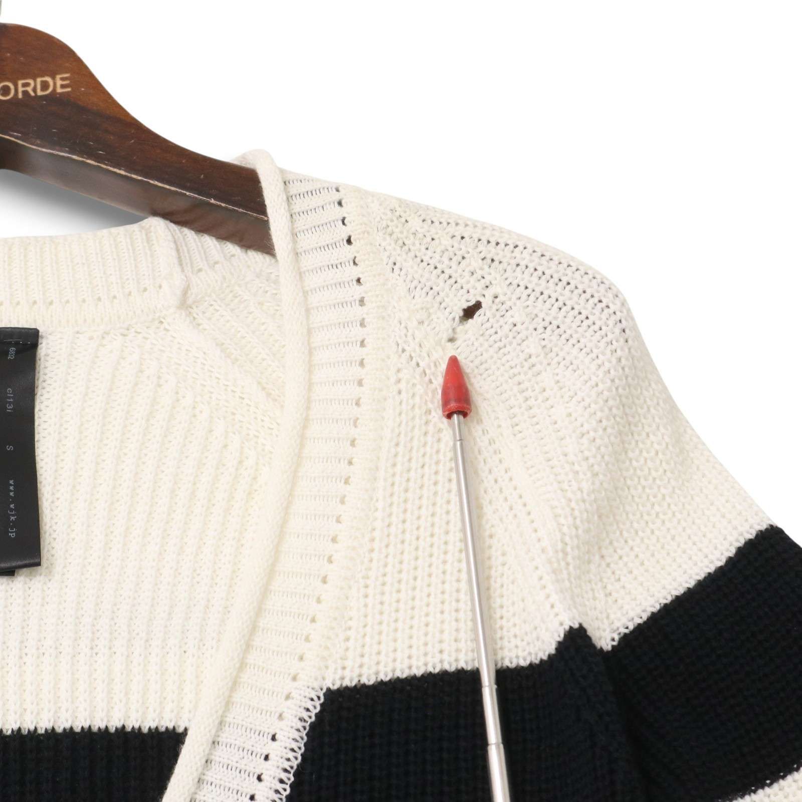 wjk ダブルジェイケイ 麻 リネン＆コットン☆ ニット ボーダー