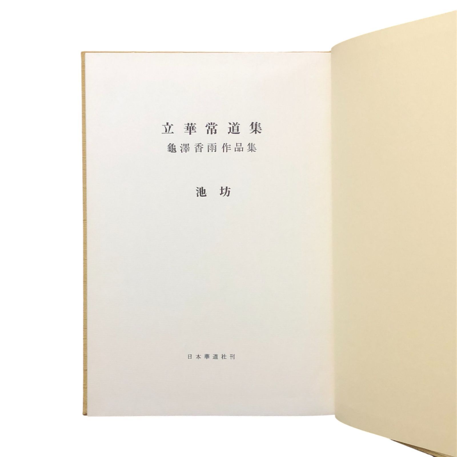 立華常道集 亀澤香雨作品集 亀澤香雨 日本華道社 昭和50年1月20日 第7