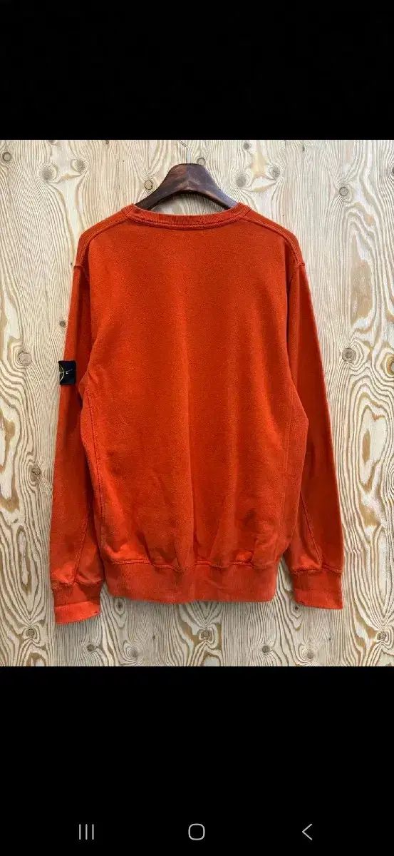 ストーンアイランド スウェット 正規品 オレンジ A級 XL 裏地起毛