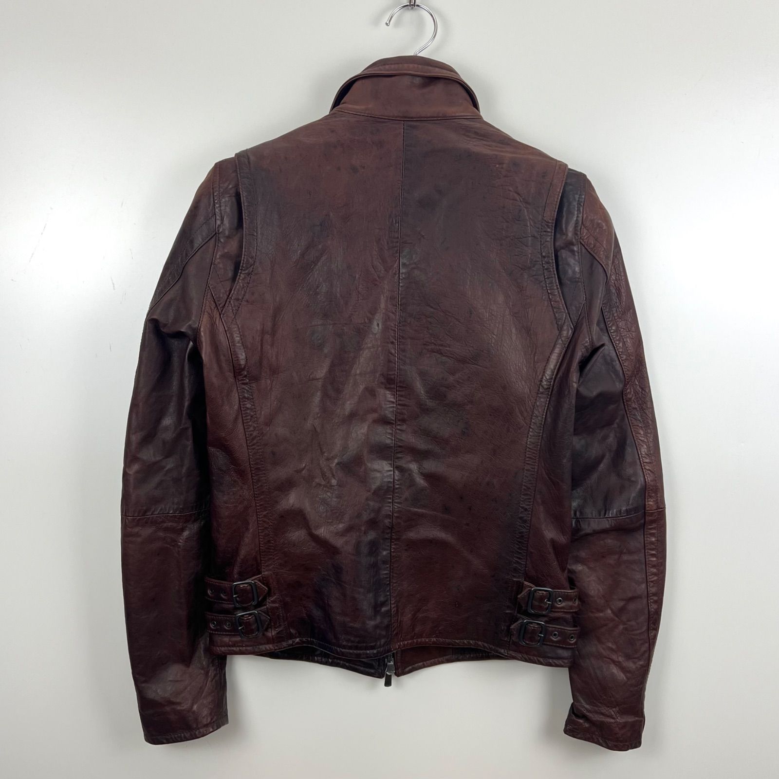 SCHLUSSEL 00s y2k archive Leather riders jacket 2 M シュリセル 多
