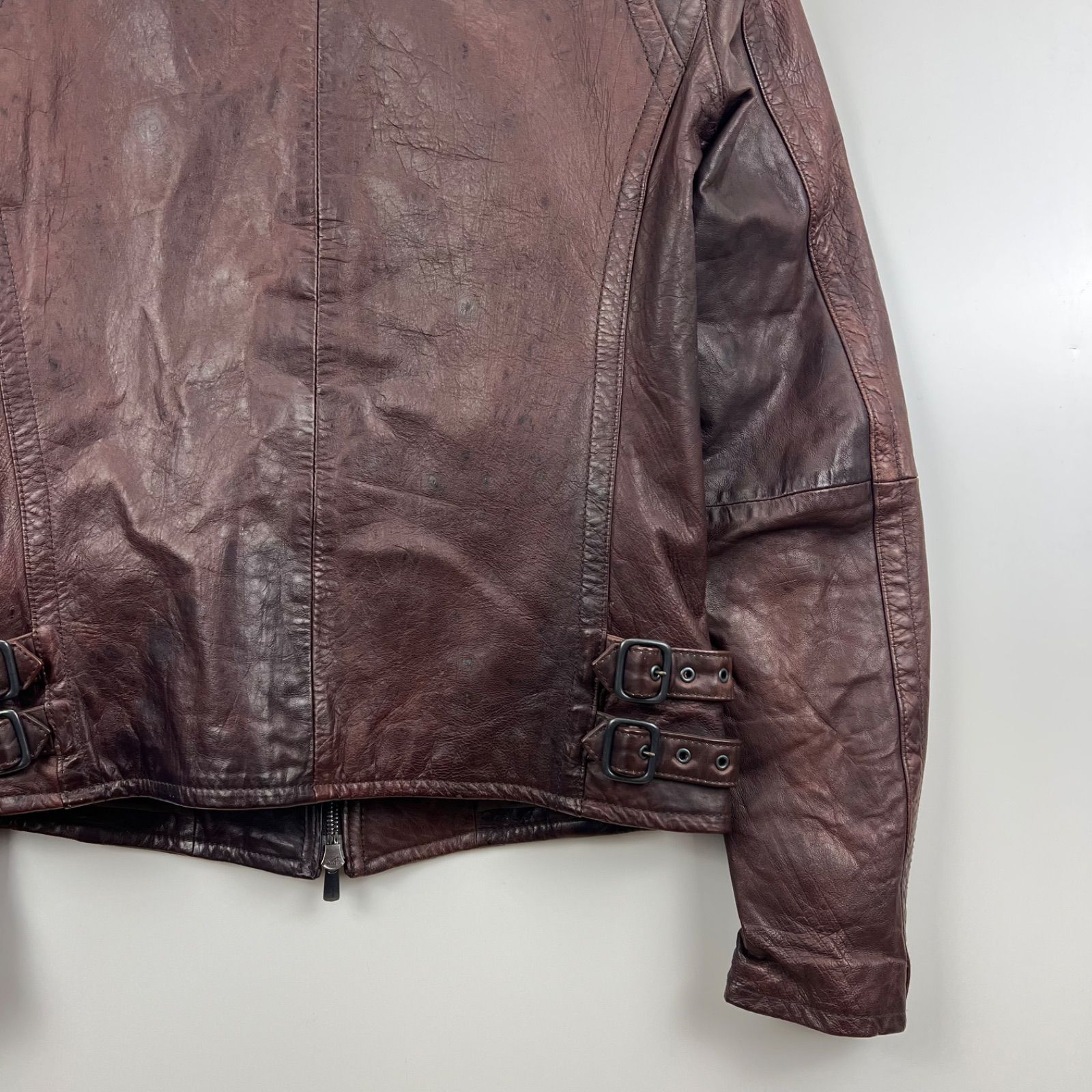 SCHLUSSEL 00s y2k archive Leather riders jacket 2 M シュリセル 多