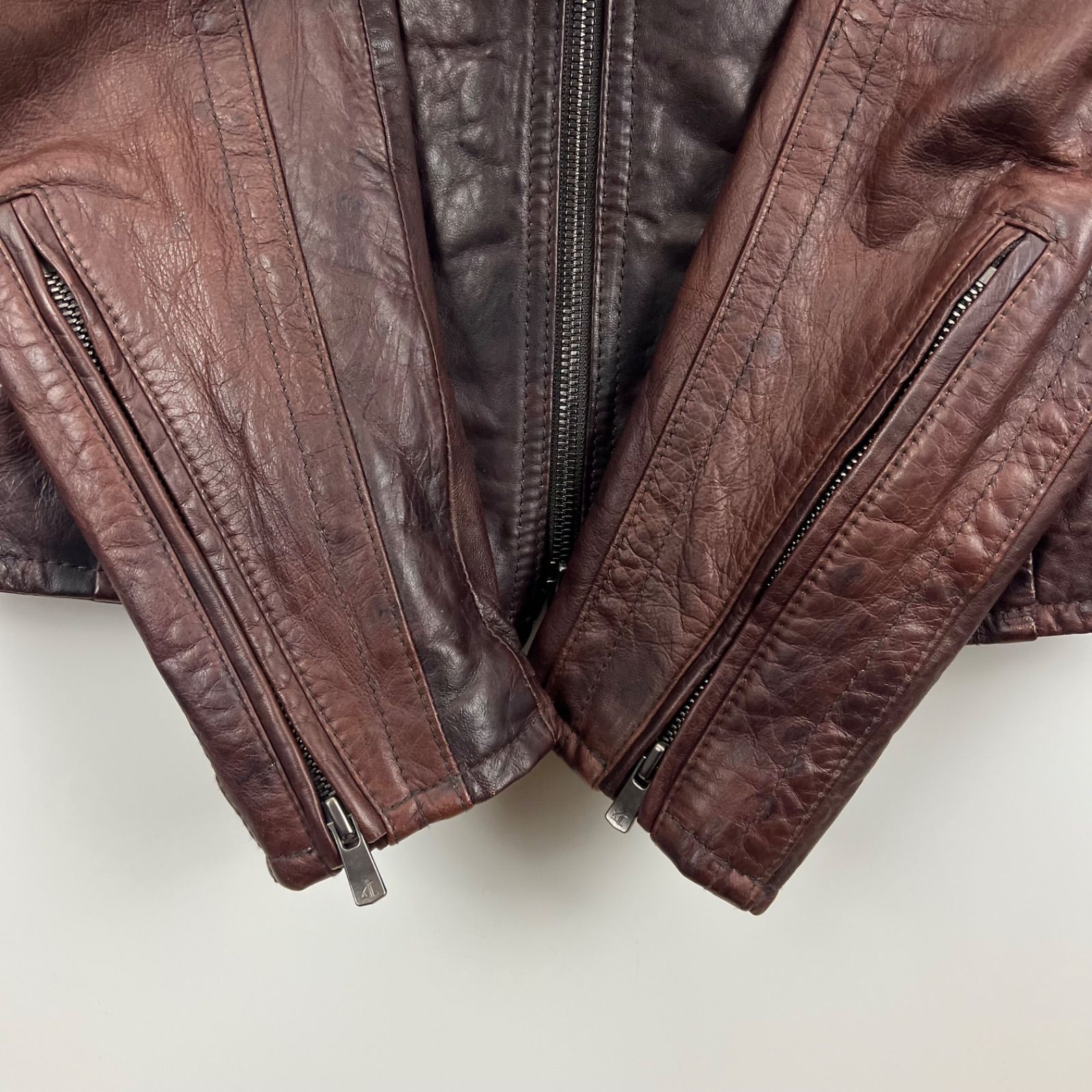 SCHLUSSEL 00s y2k archive Leather riders jacket 2 M シュリセル 多